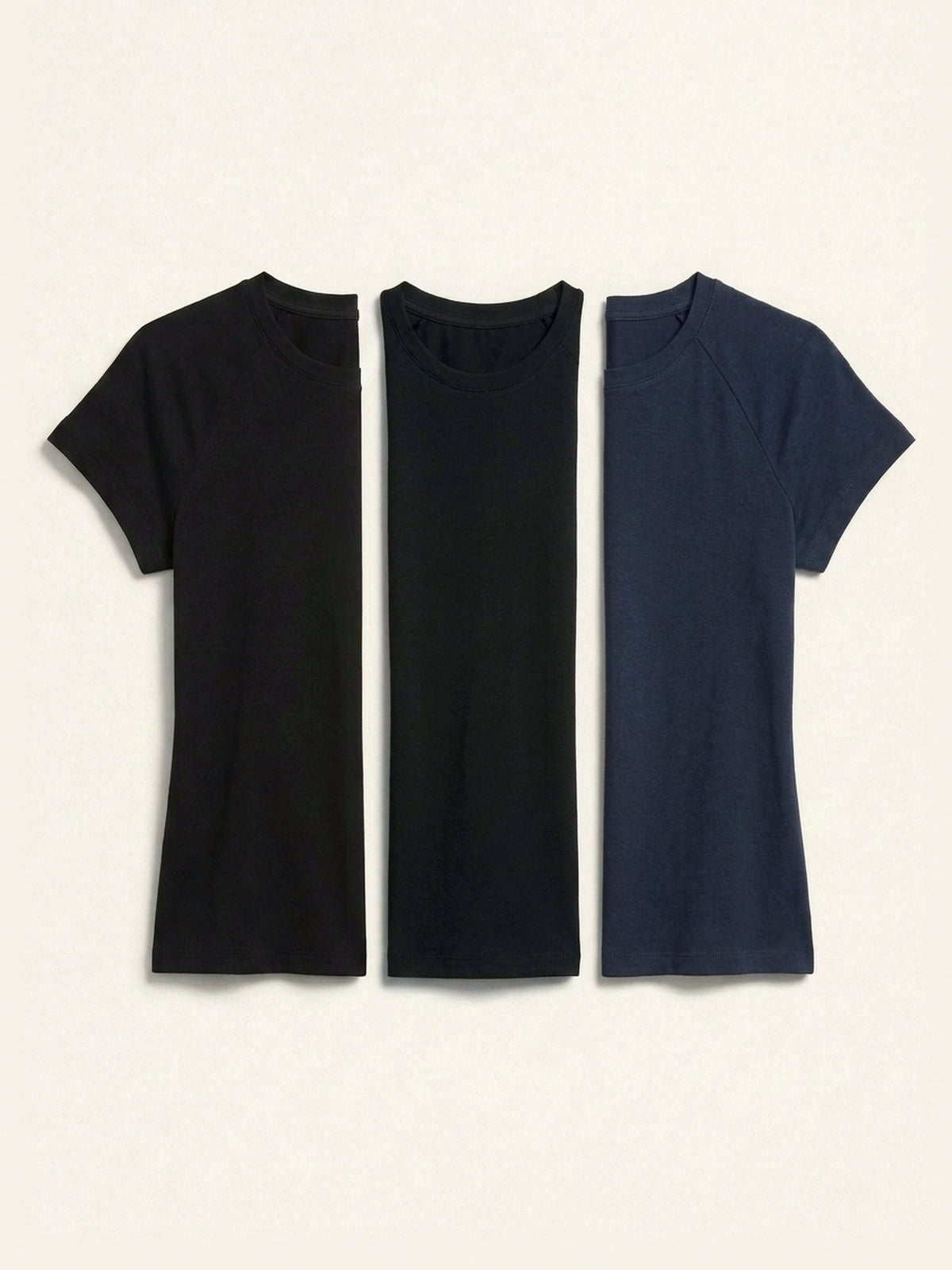 3x Fitted Tee Bundle (Woman) - Black + 2 Colours