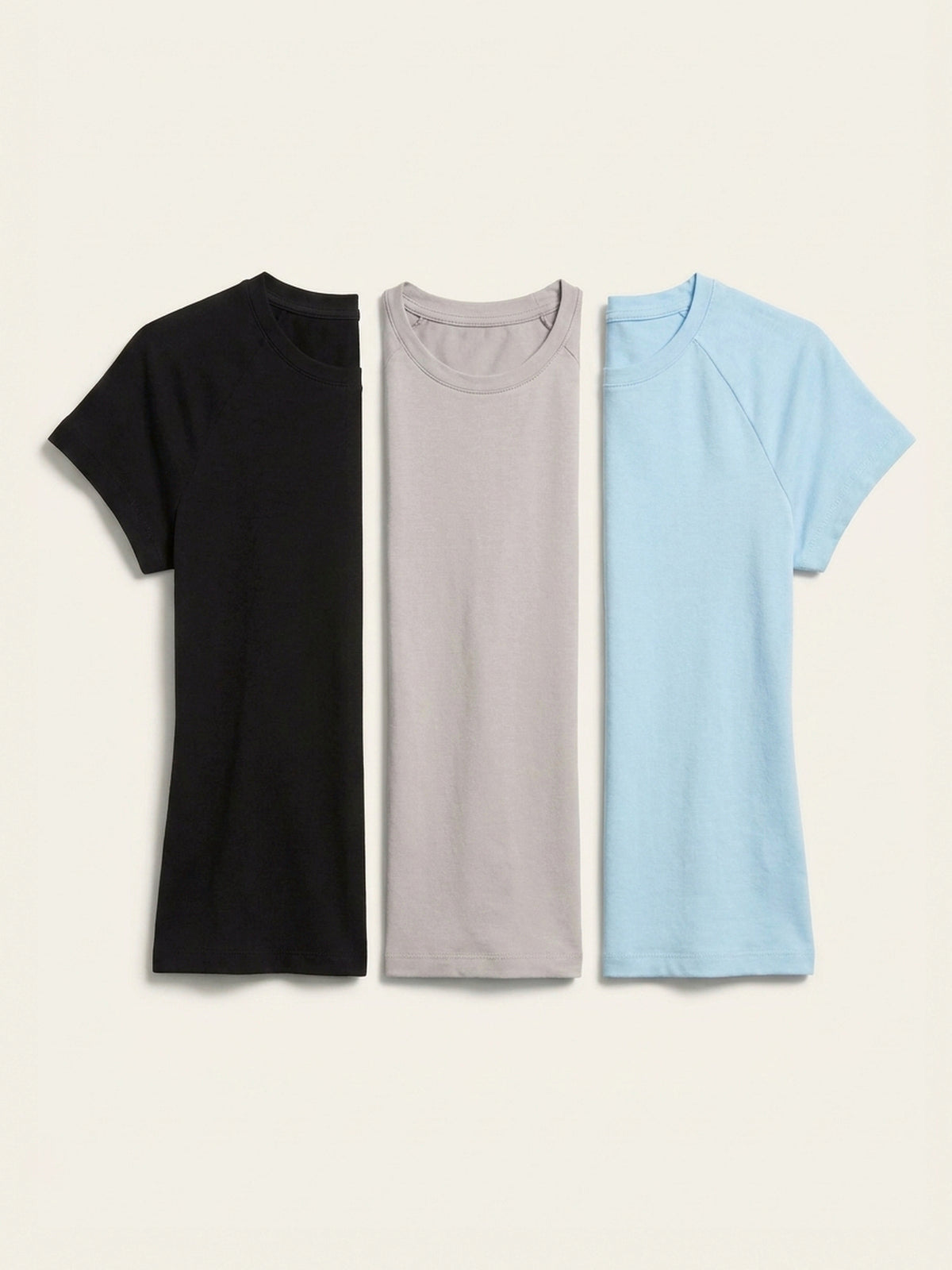 3x Fitted Tee Bundle (Woman) - Black + 2 Colours