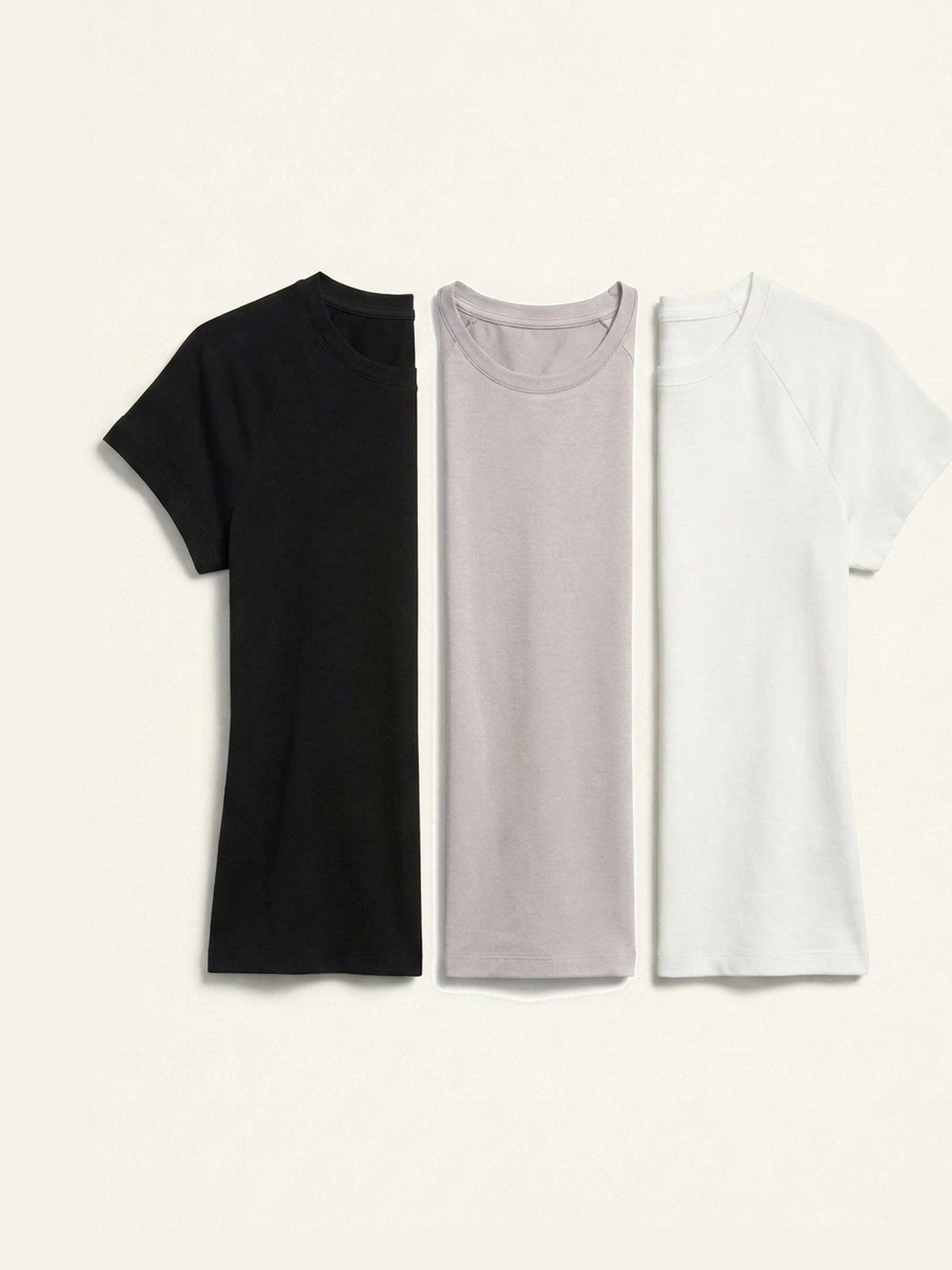 3x Fitted Tee Bundle (Woman) - Black + 2 Colours