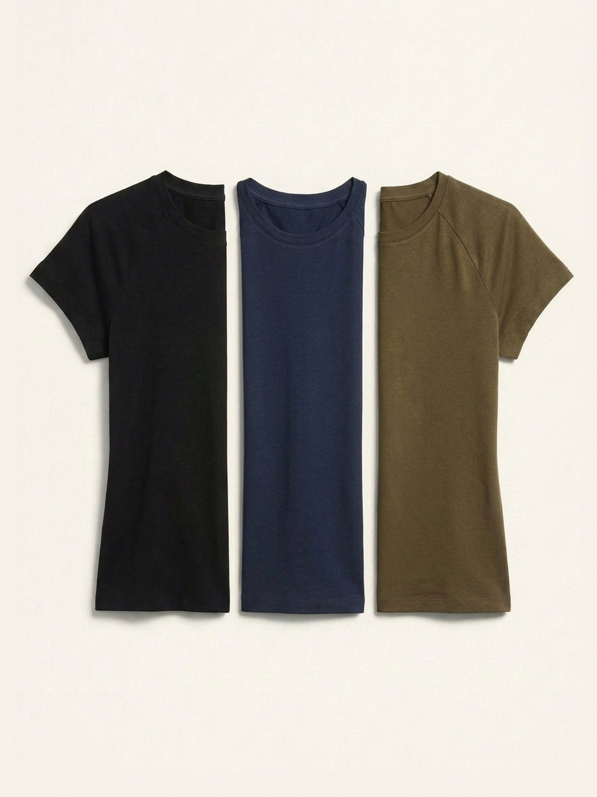 3x Fitted Tee Bundle (Woman) - Black + 2 Colours