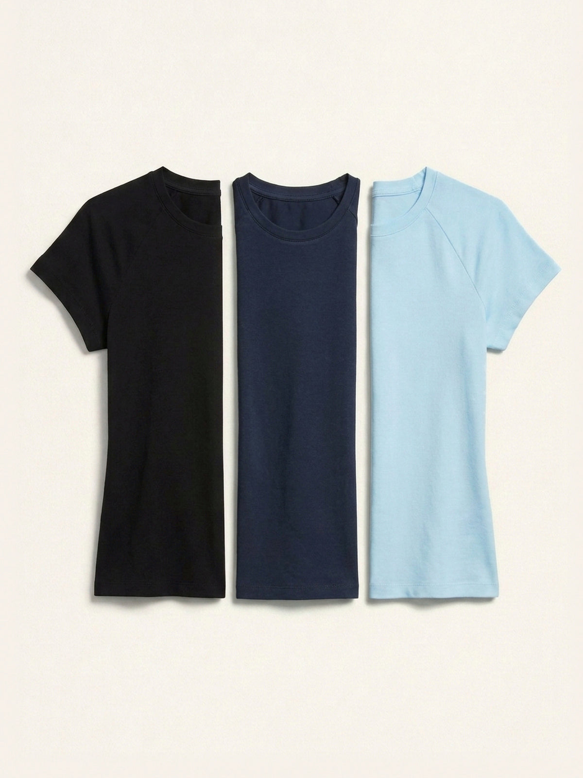 3x Fitted Tee Bundle (Woman) - Black + 2 Colours