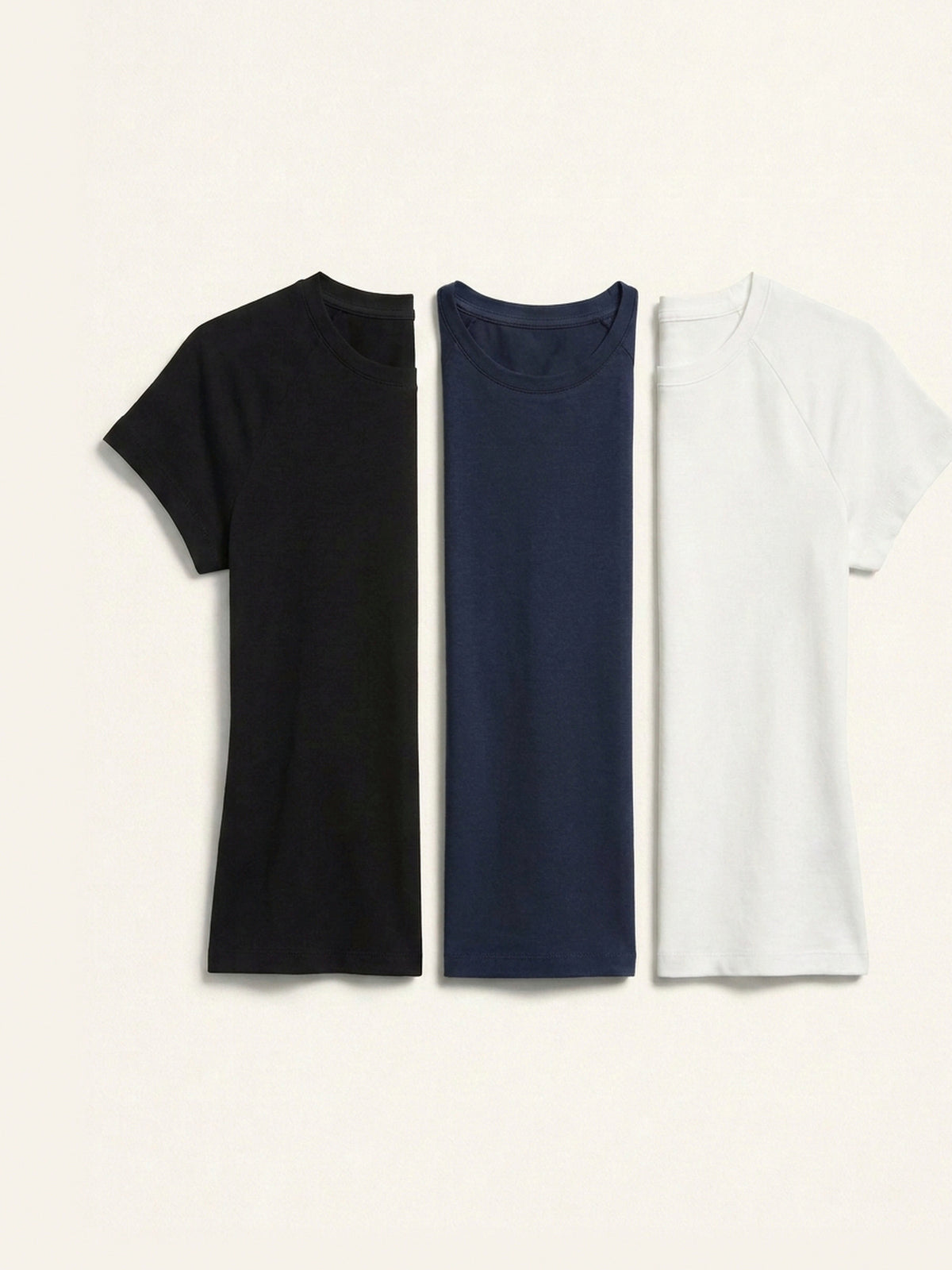 3x Fitted Tee Bundle (Woman) - Black + 2 Colours