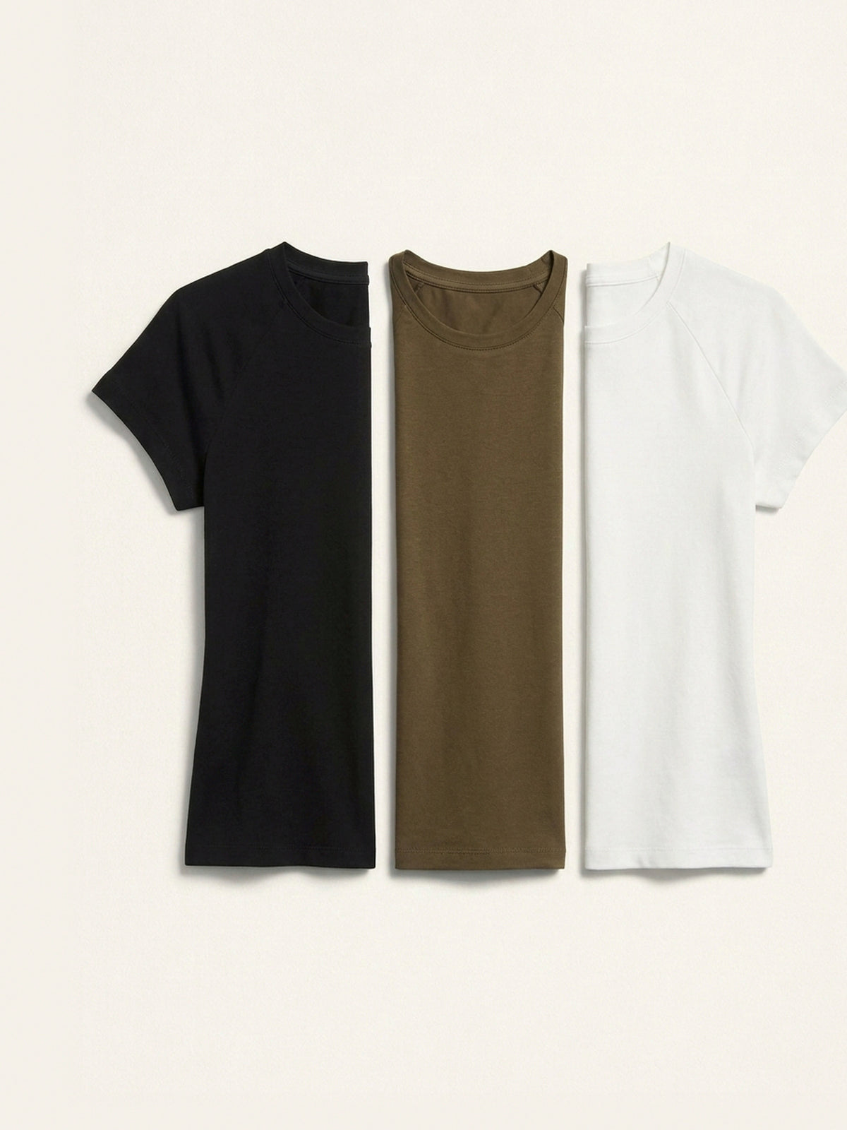 3x Fitted Tee Bundle (Woman) - Black + 2 Colours
