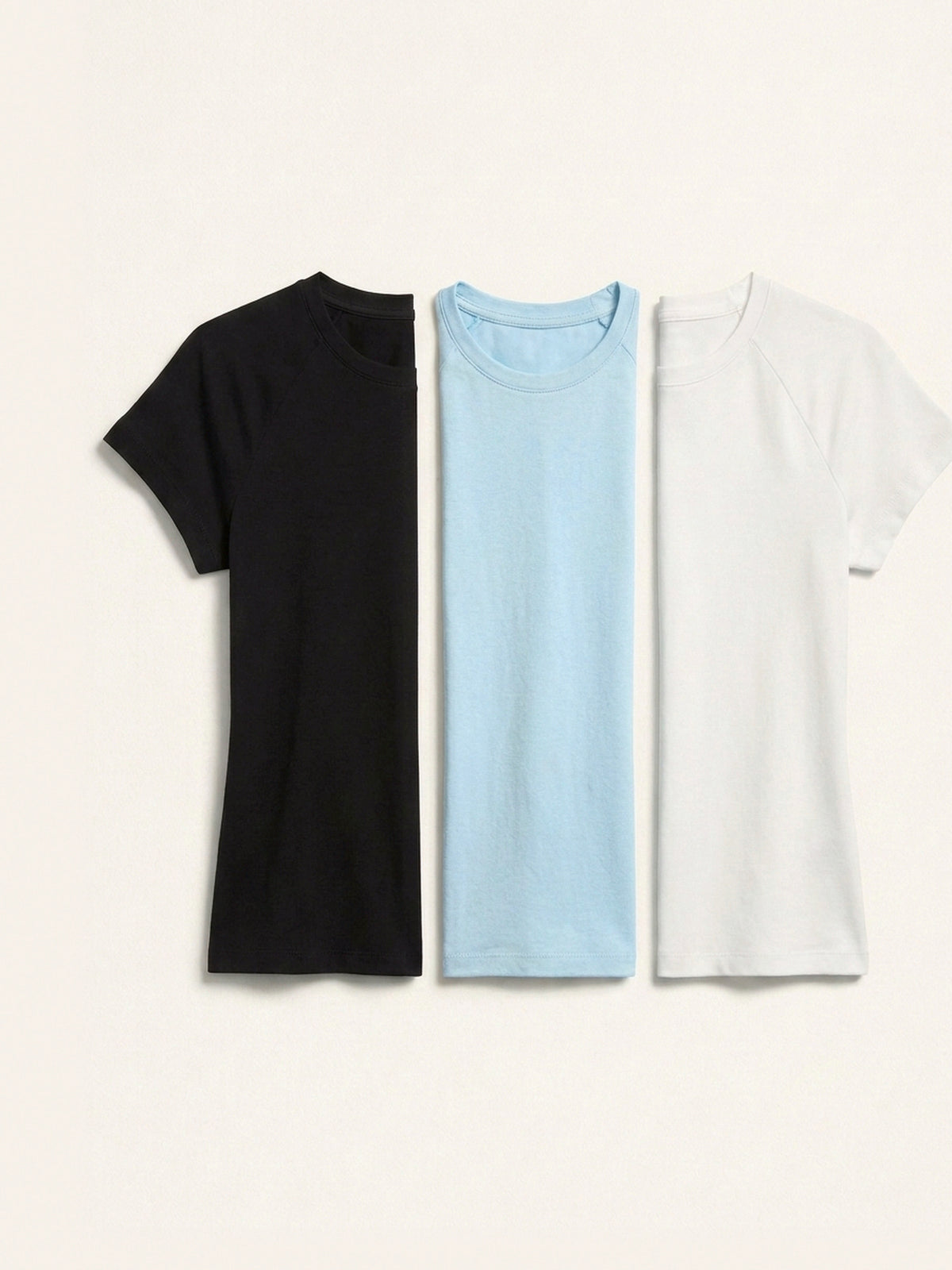 3x Fitted Tee Bundle (Woman) - Black + 2 Colours