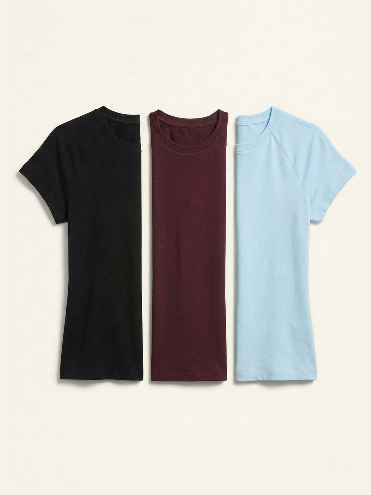 3x Fitted Tee Bundle (Woman) - Black + 2 Colours