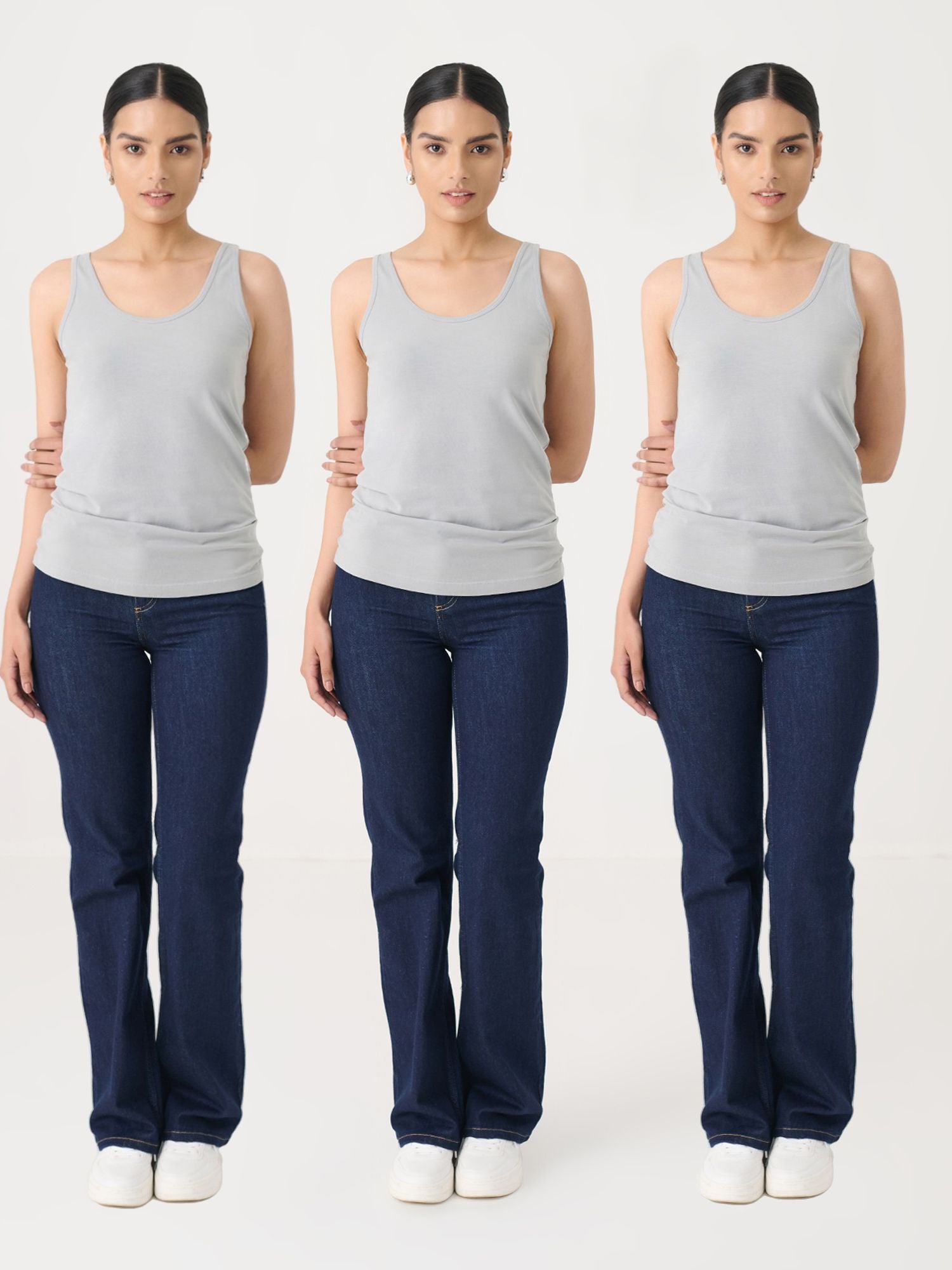 3x The Better Tank Bundle (Woman) - Grey