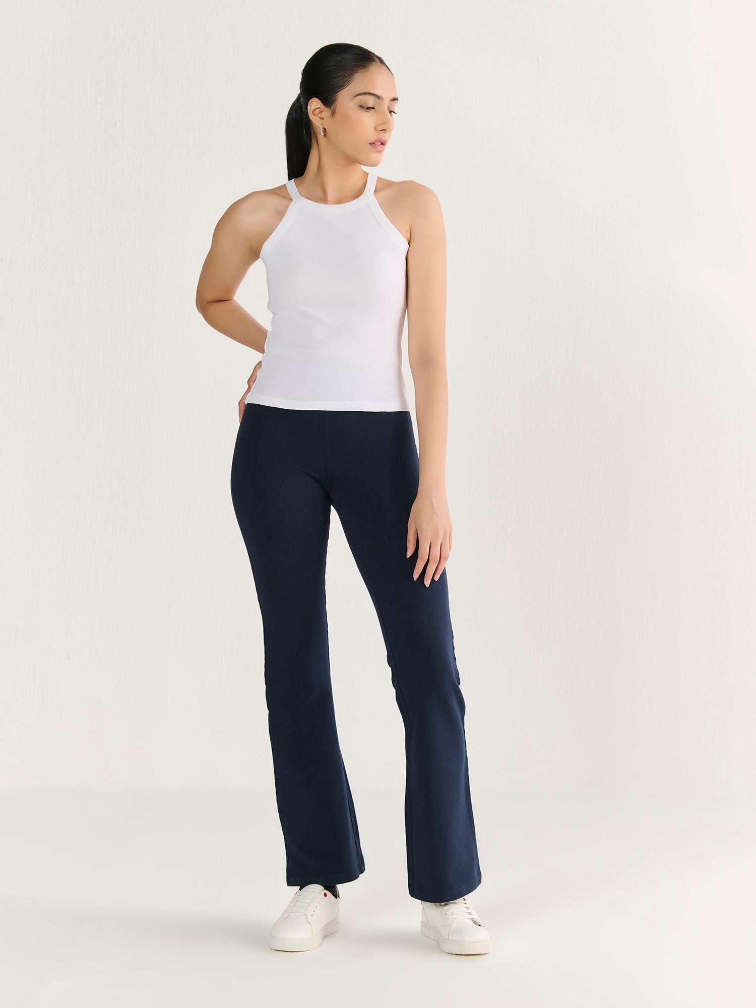 Rib Halter Neck Tank
