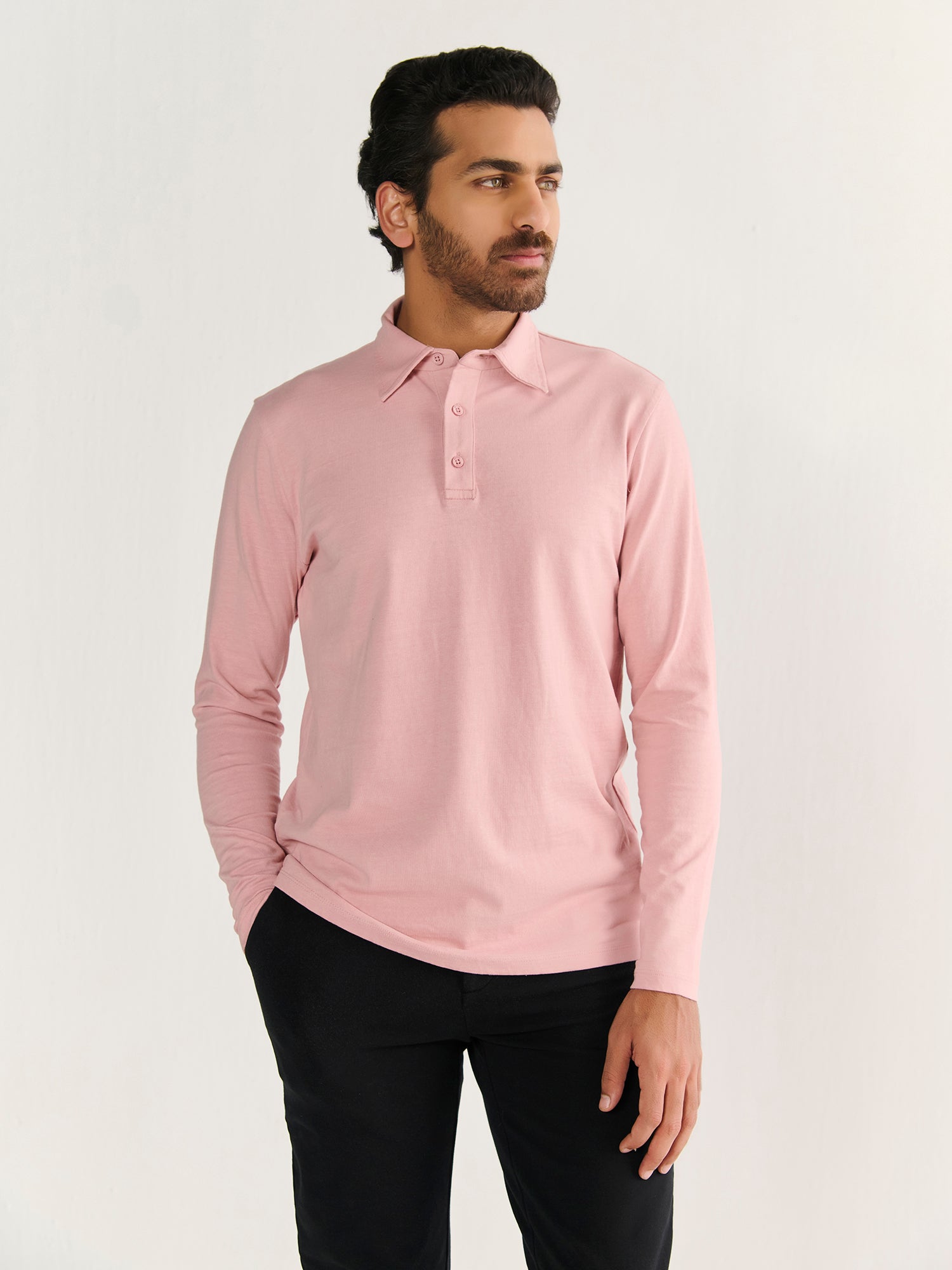 Heavy Long Sleeve Polo