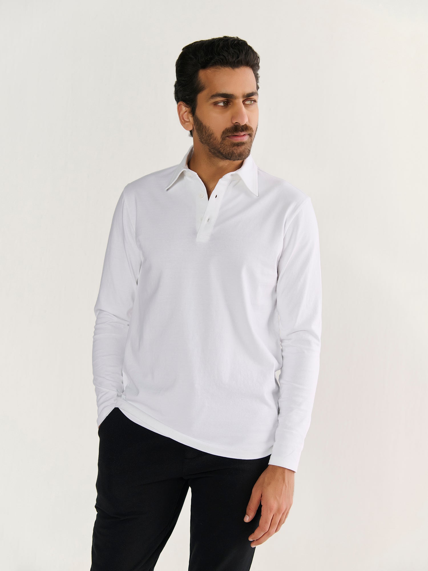 Heavy Long Sleeve Polo