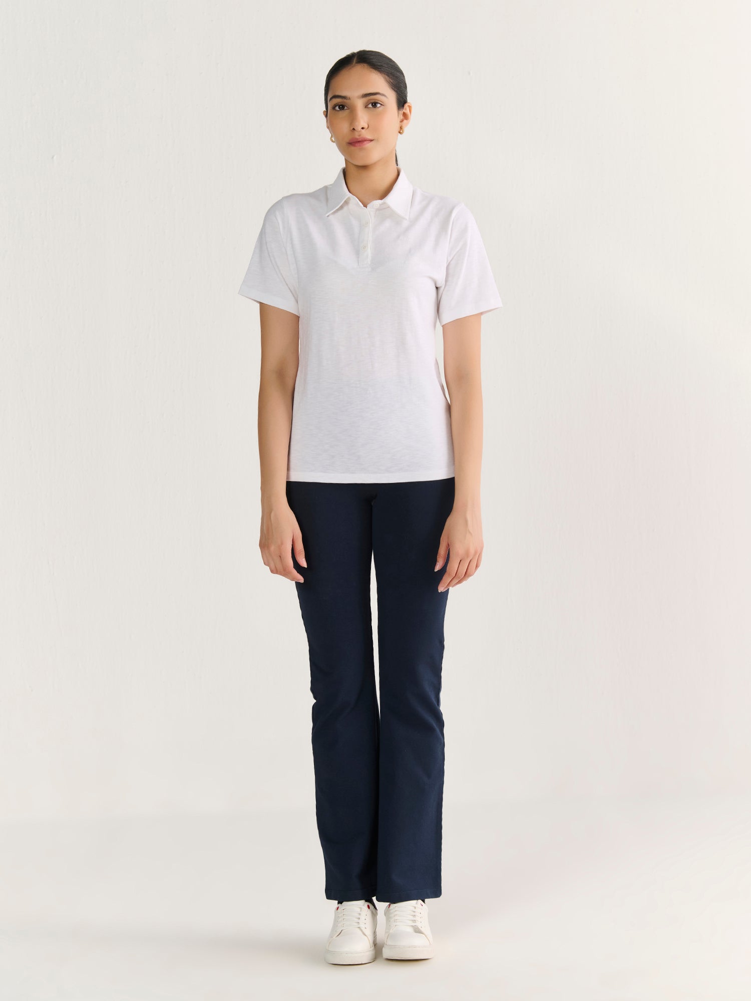 Textured Slub Short Sleeve Polo