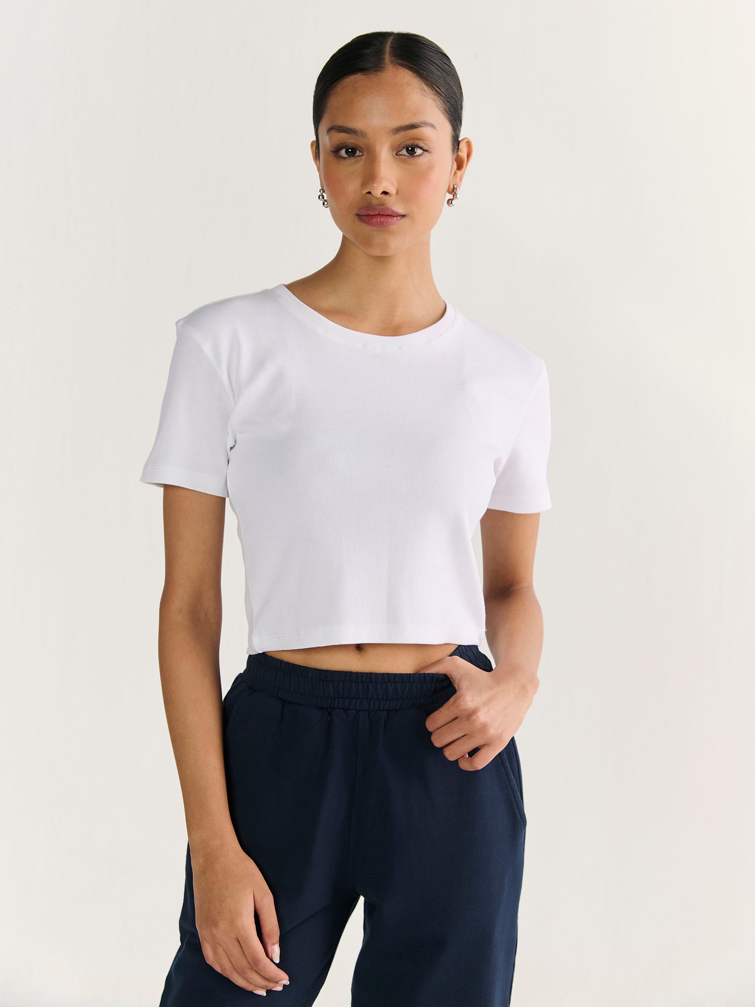 Rib Crop Tee
