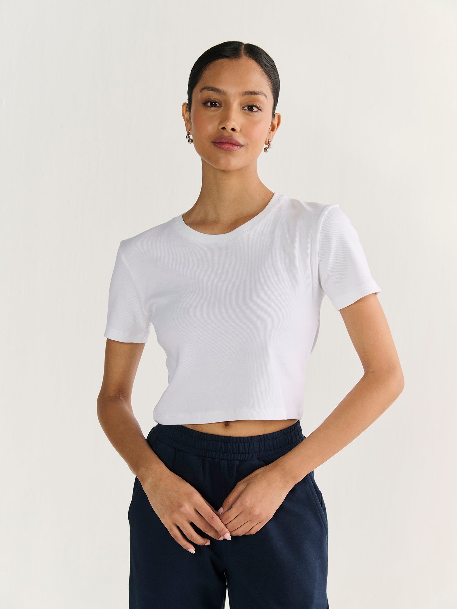 Rib Crop Tee