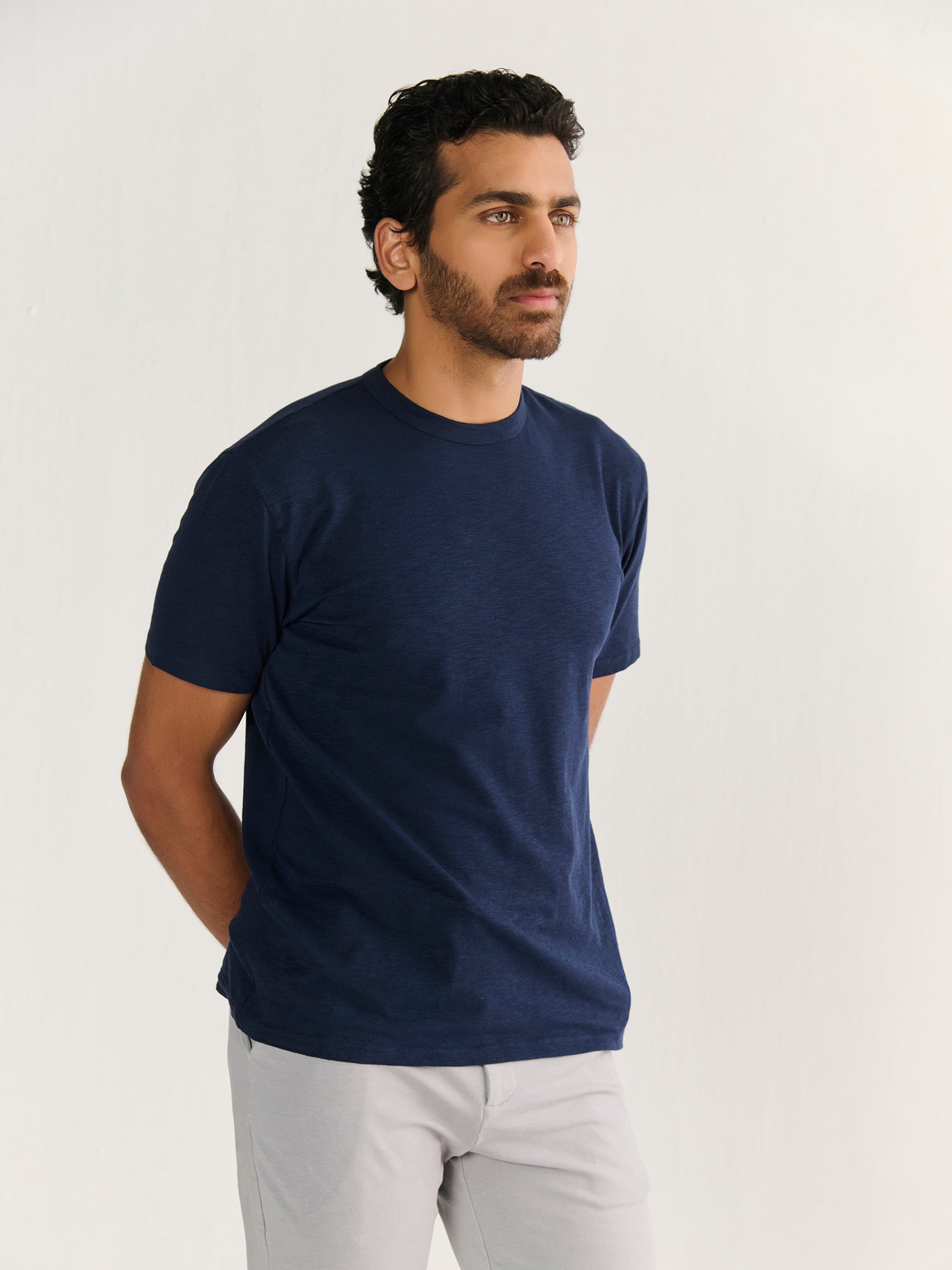 Textured Slub Short Sleeve Tee