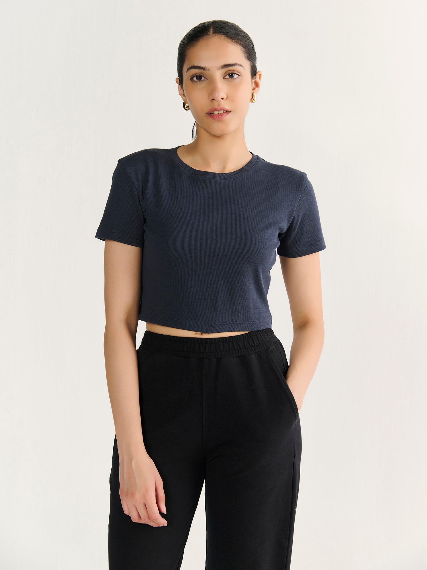 Rib Crop Tee