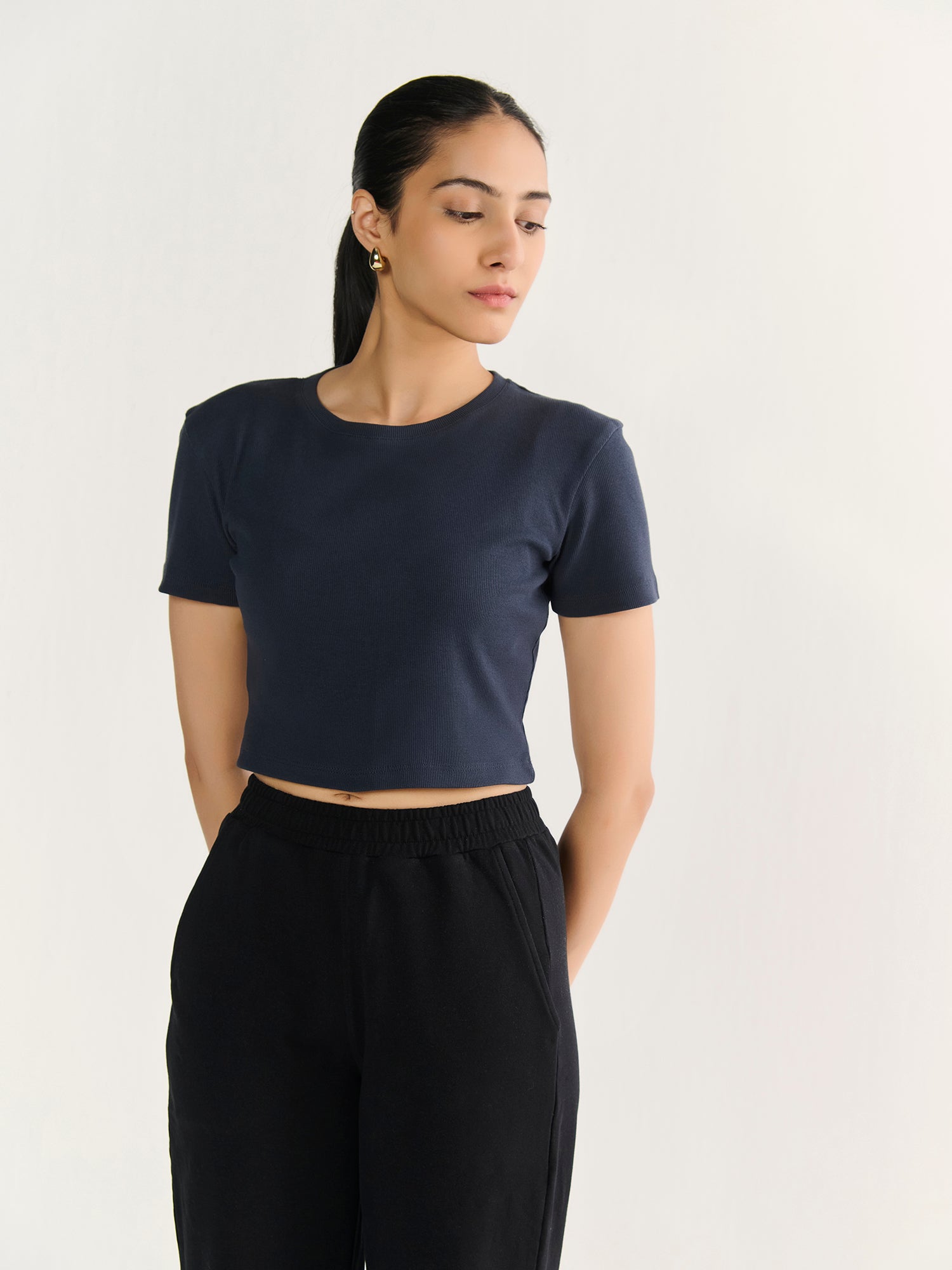 Rib Crop Tee