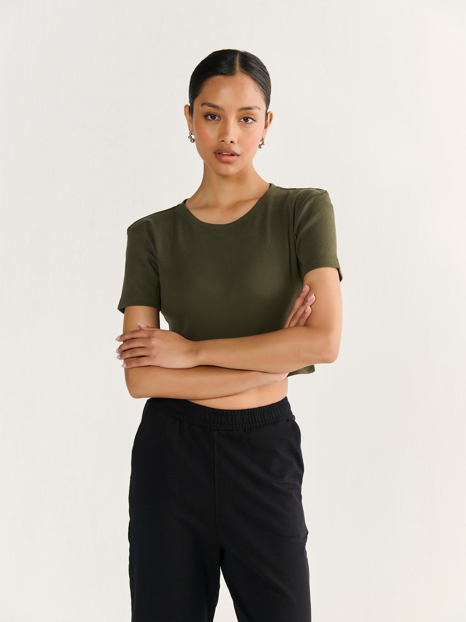 Rib Crop Tee