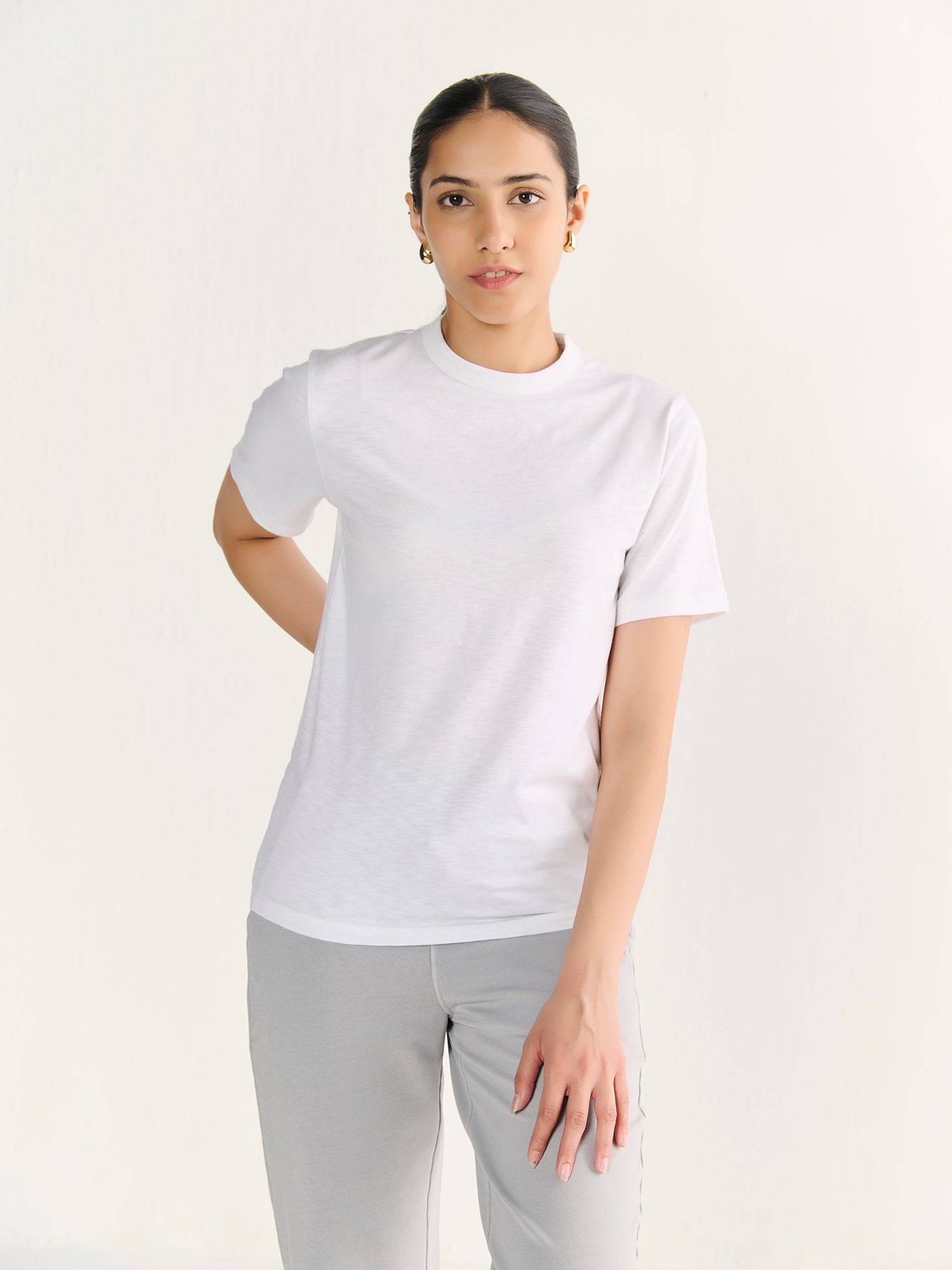 Textured Slub Short Sleeve Tee