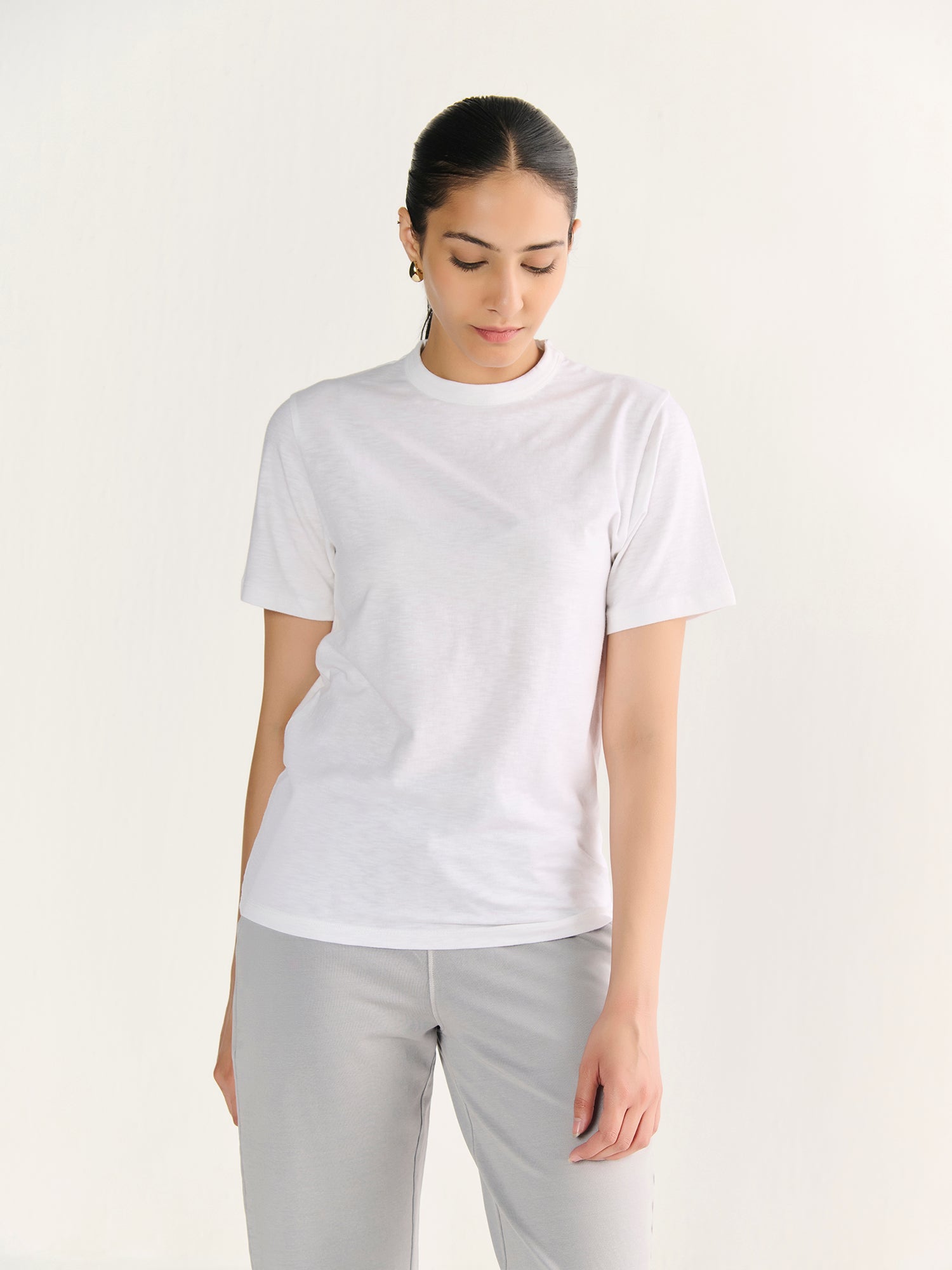 Textured Slub Short Sleeve Tee