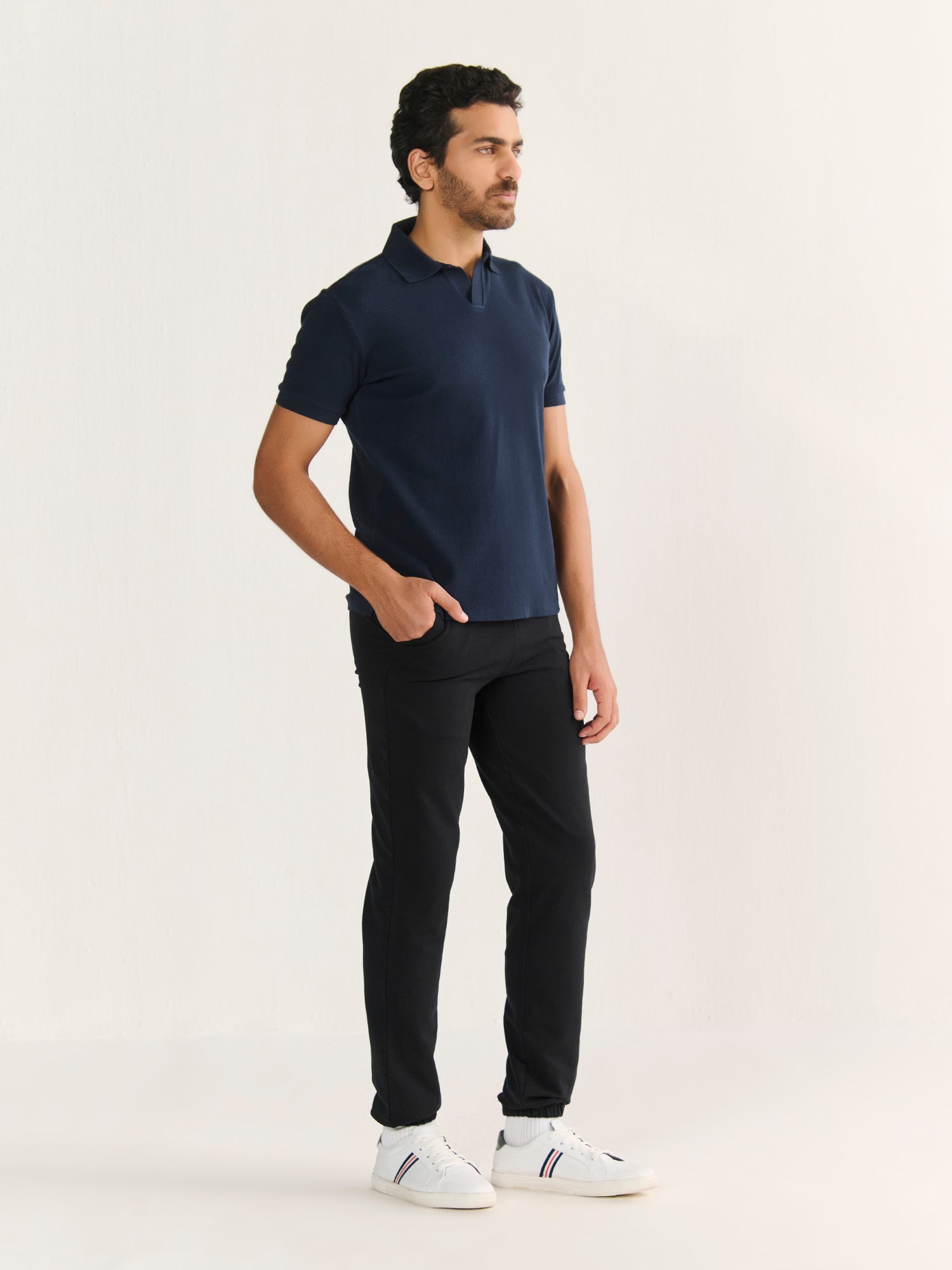 Rib Knit Polo