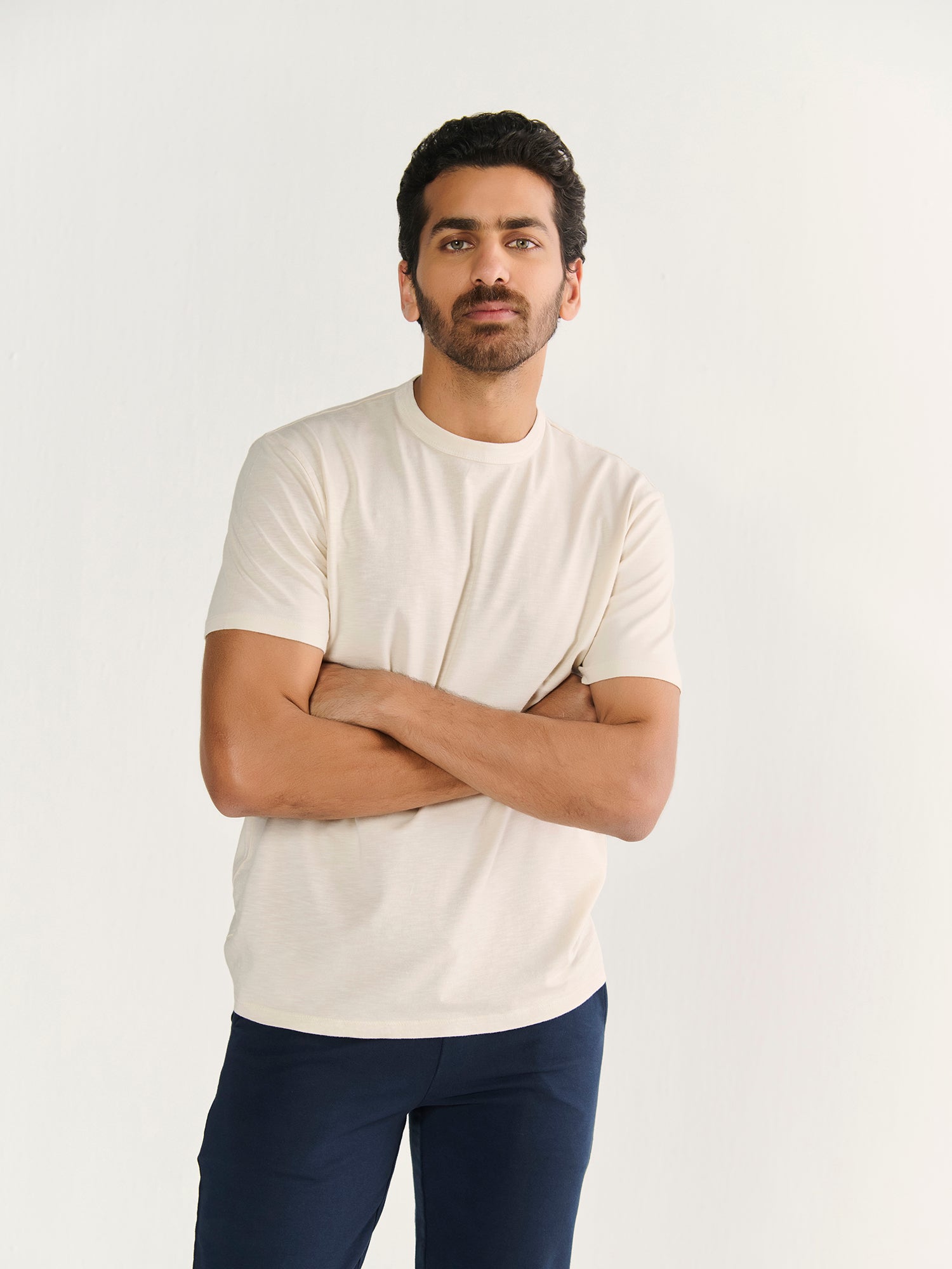 Textured Slub Short Sleeve Tee