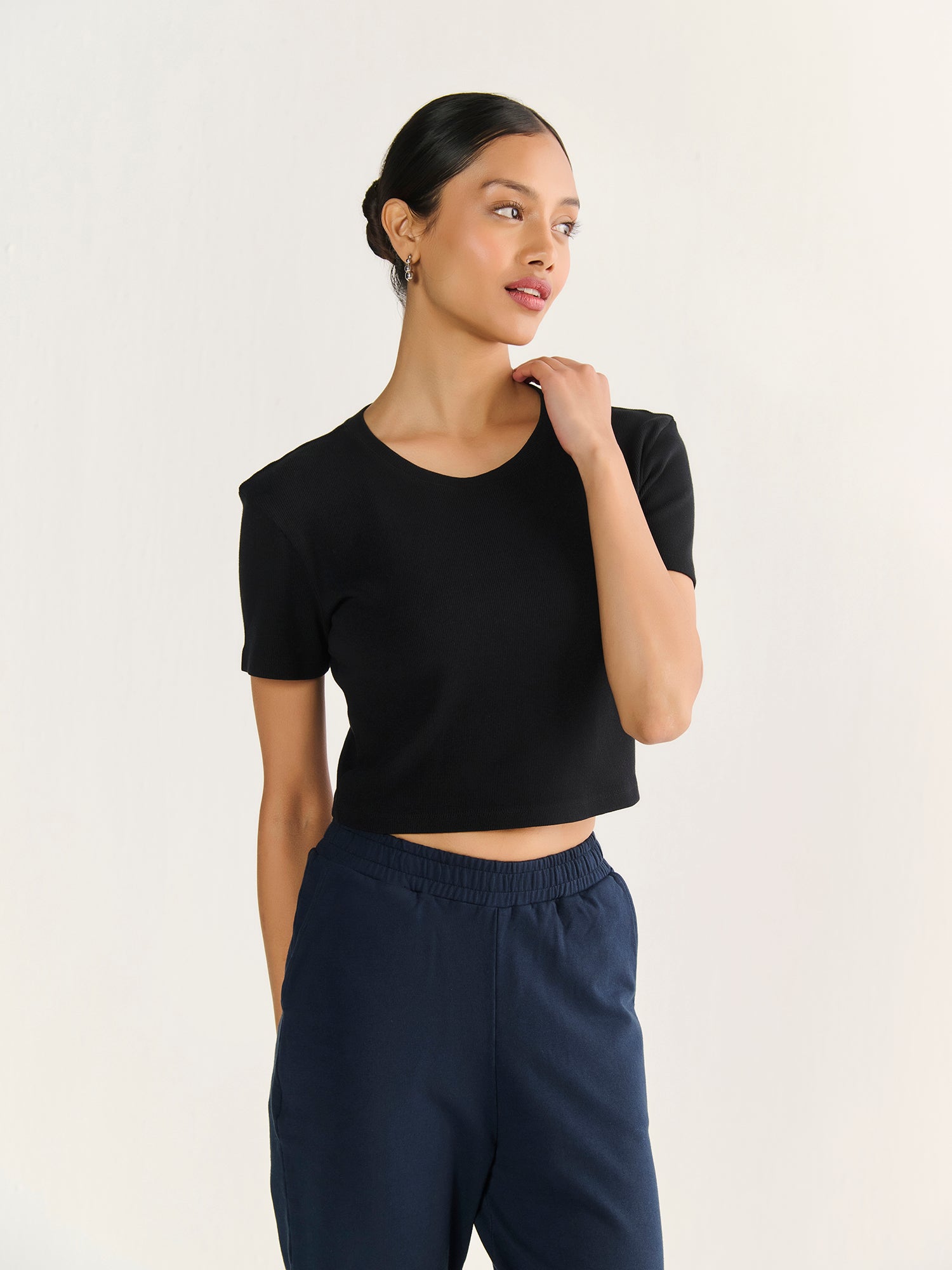 Rib Crop Tee