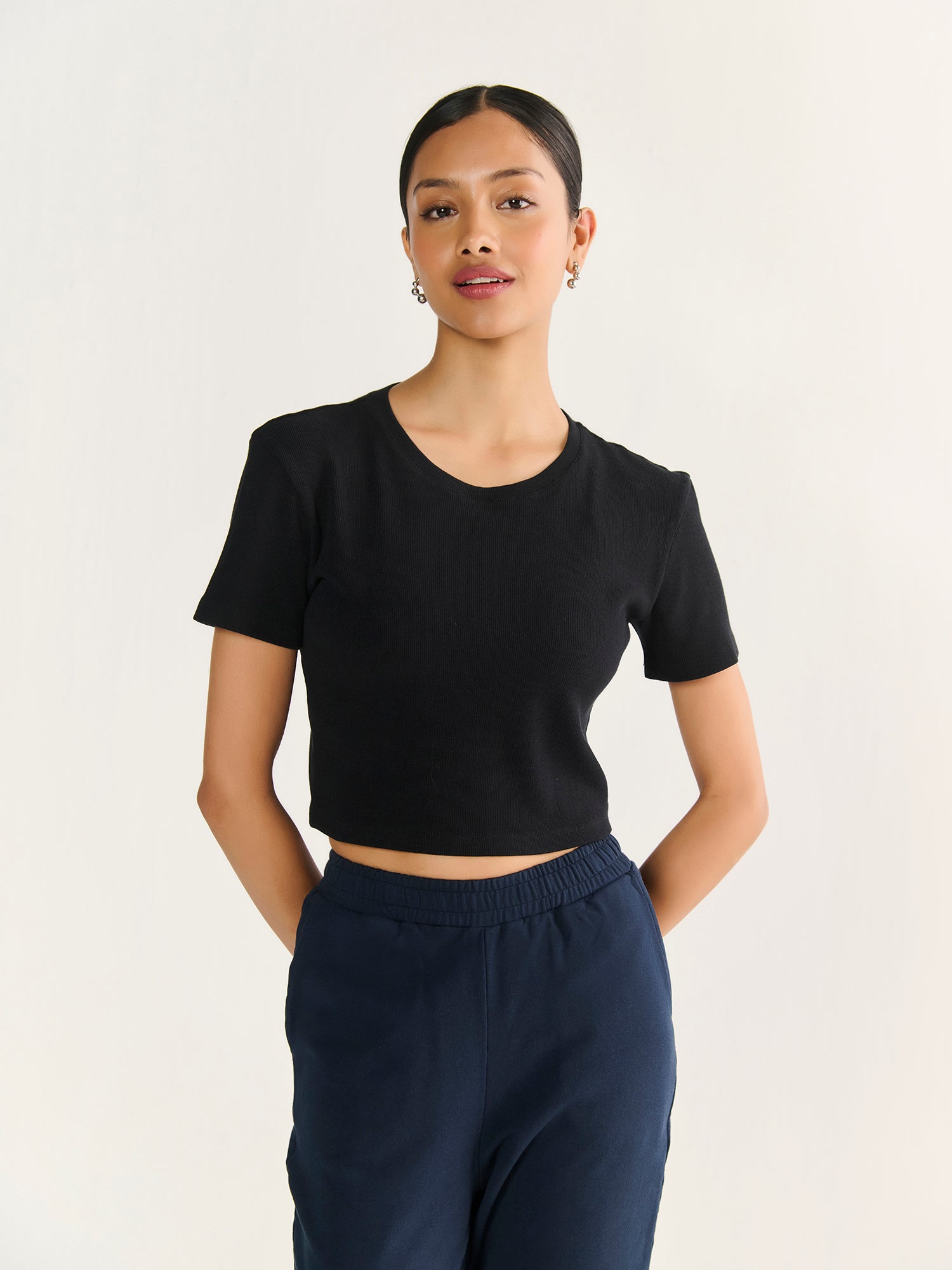 Rib Crop Tee
