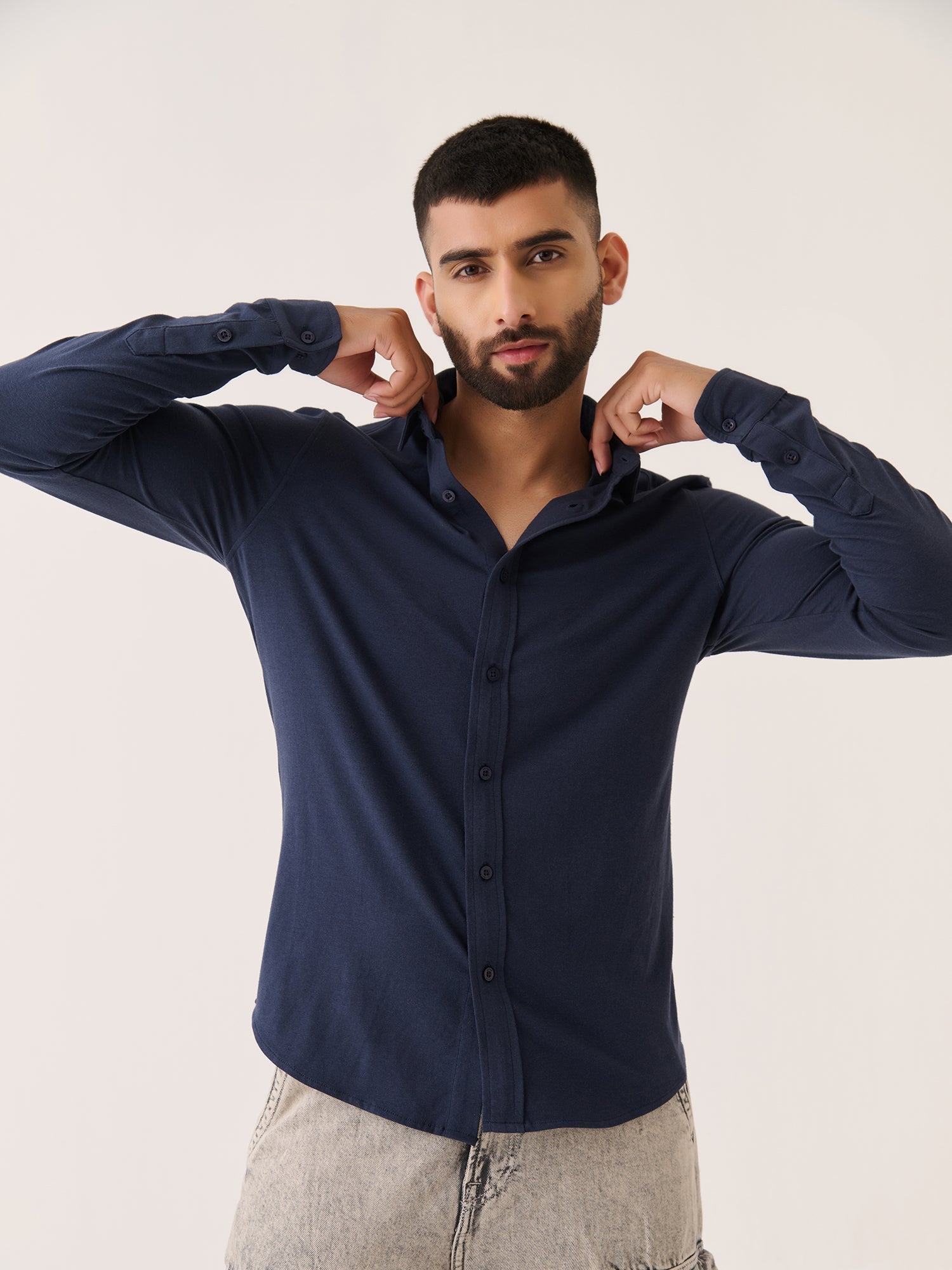 Long Sleeve Button Down - Slim Fit Stretch
