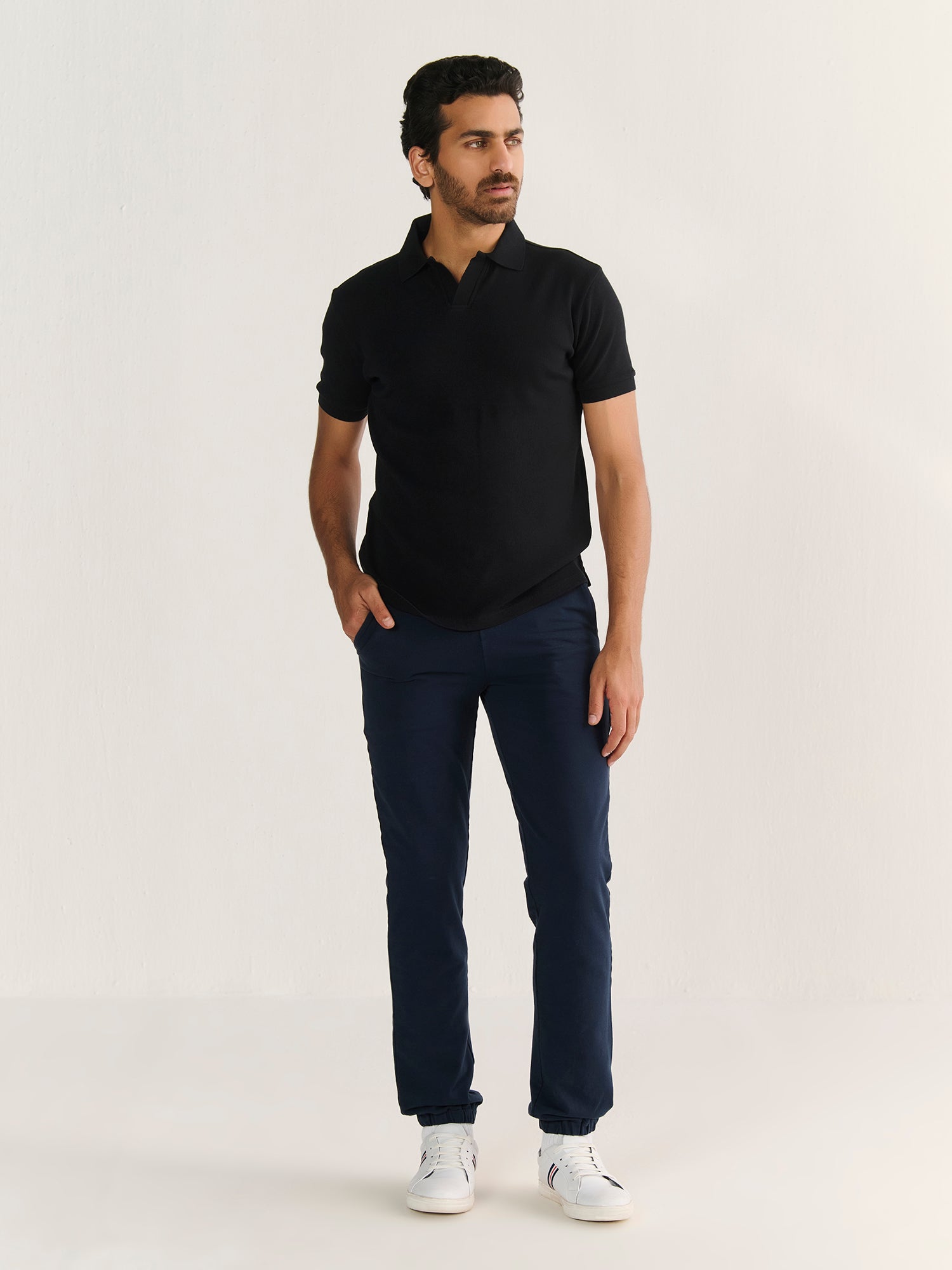 Rib Knit Polo