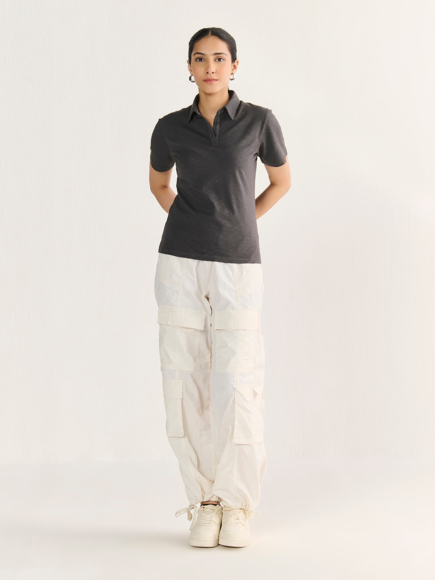 Textured Slub Short Sleeve Polo