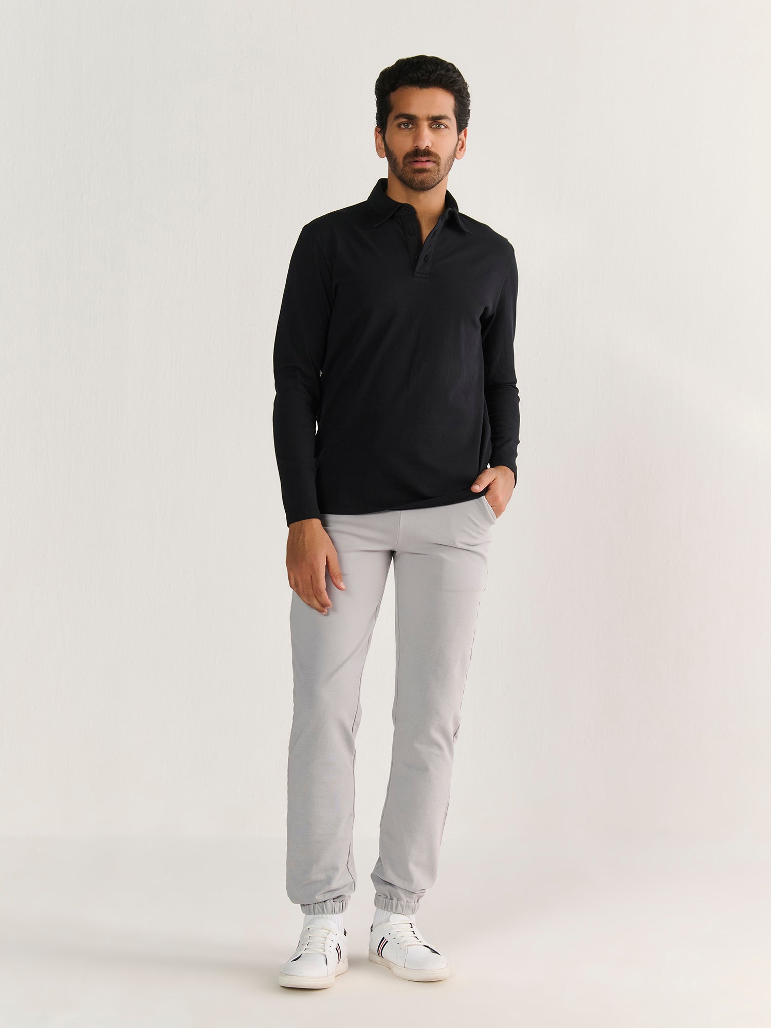 Heavy Long Sleeve Polo