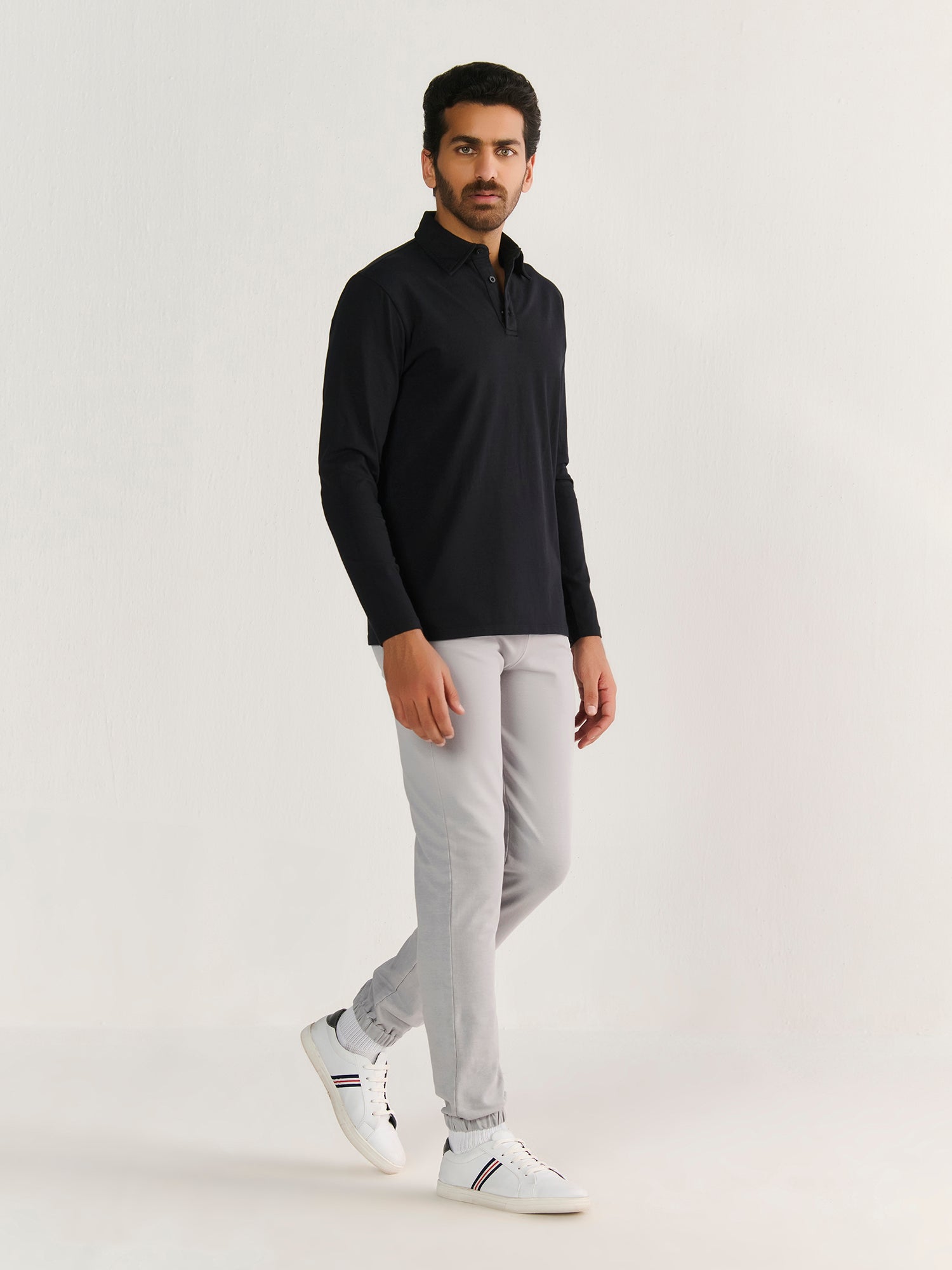 Heavy Long Sleeve Polo