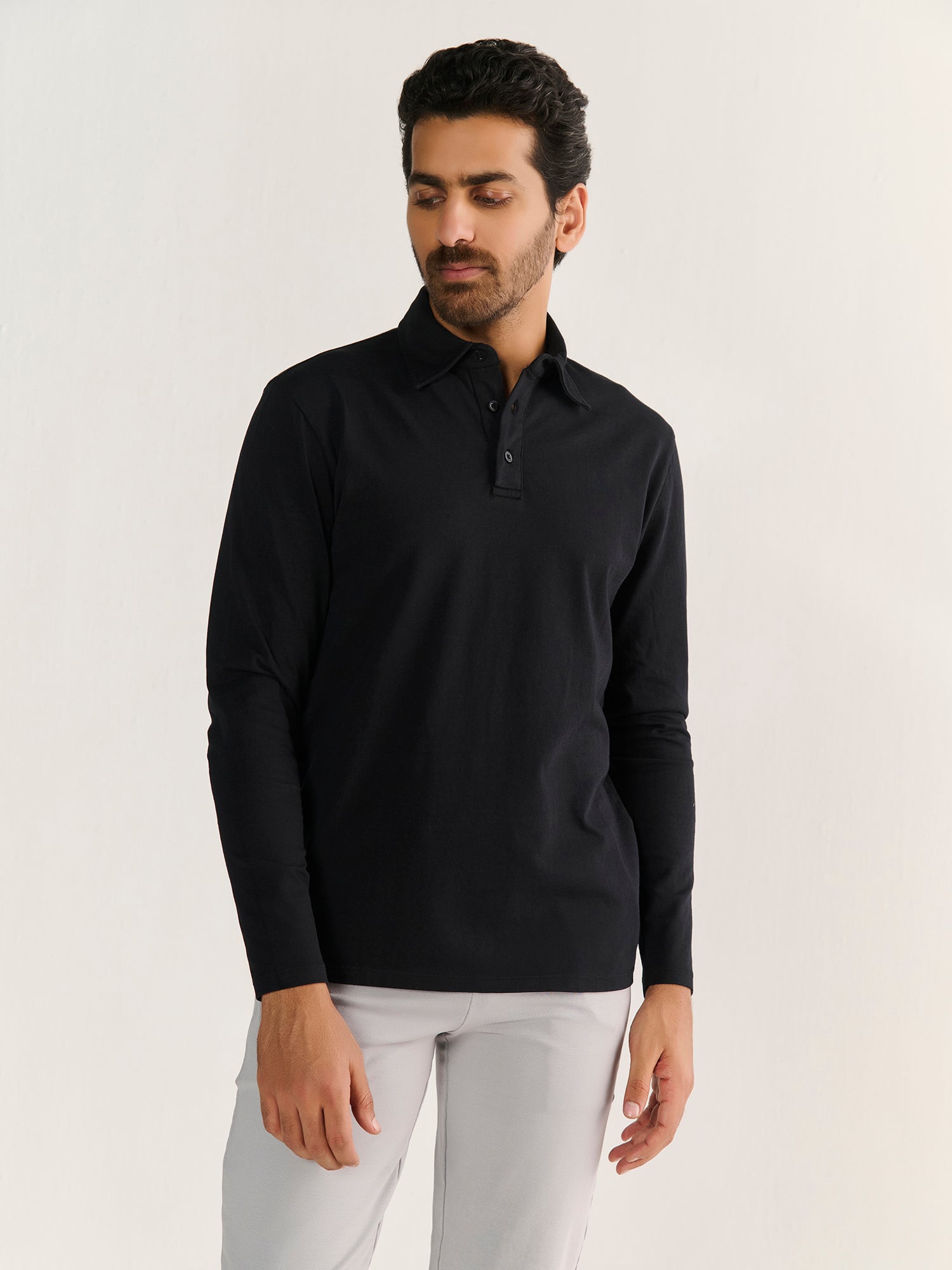 Heavy Long Sleeve Polo