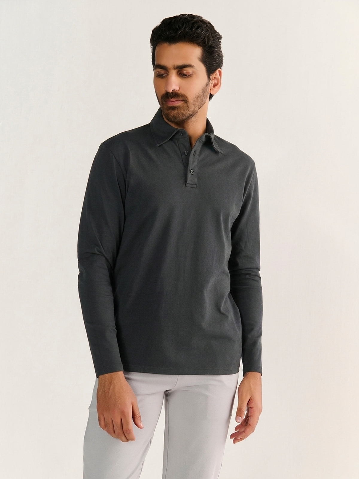 Heavy Long Sleeve Polo