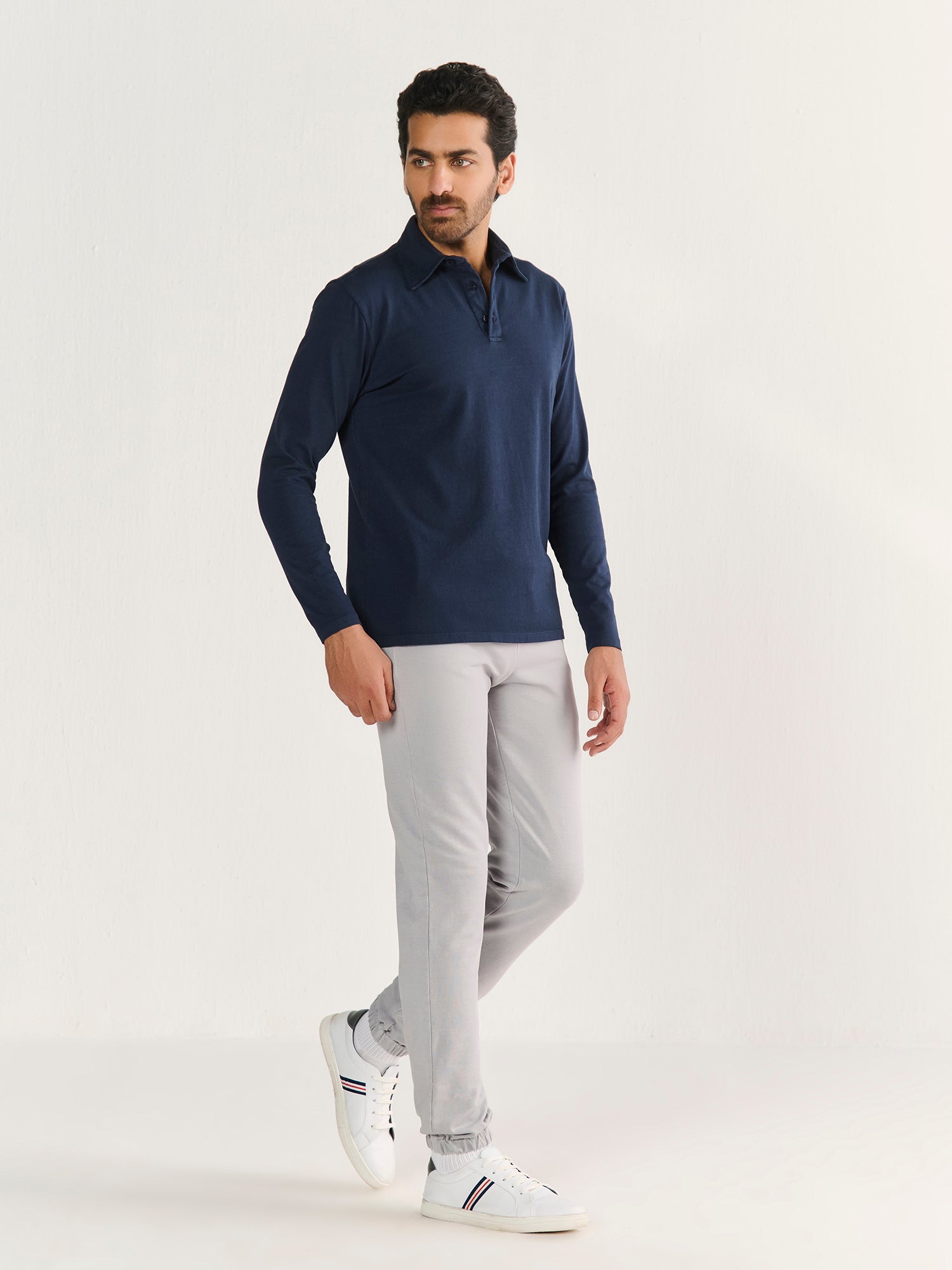 Heavy Long Sleeve Polo