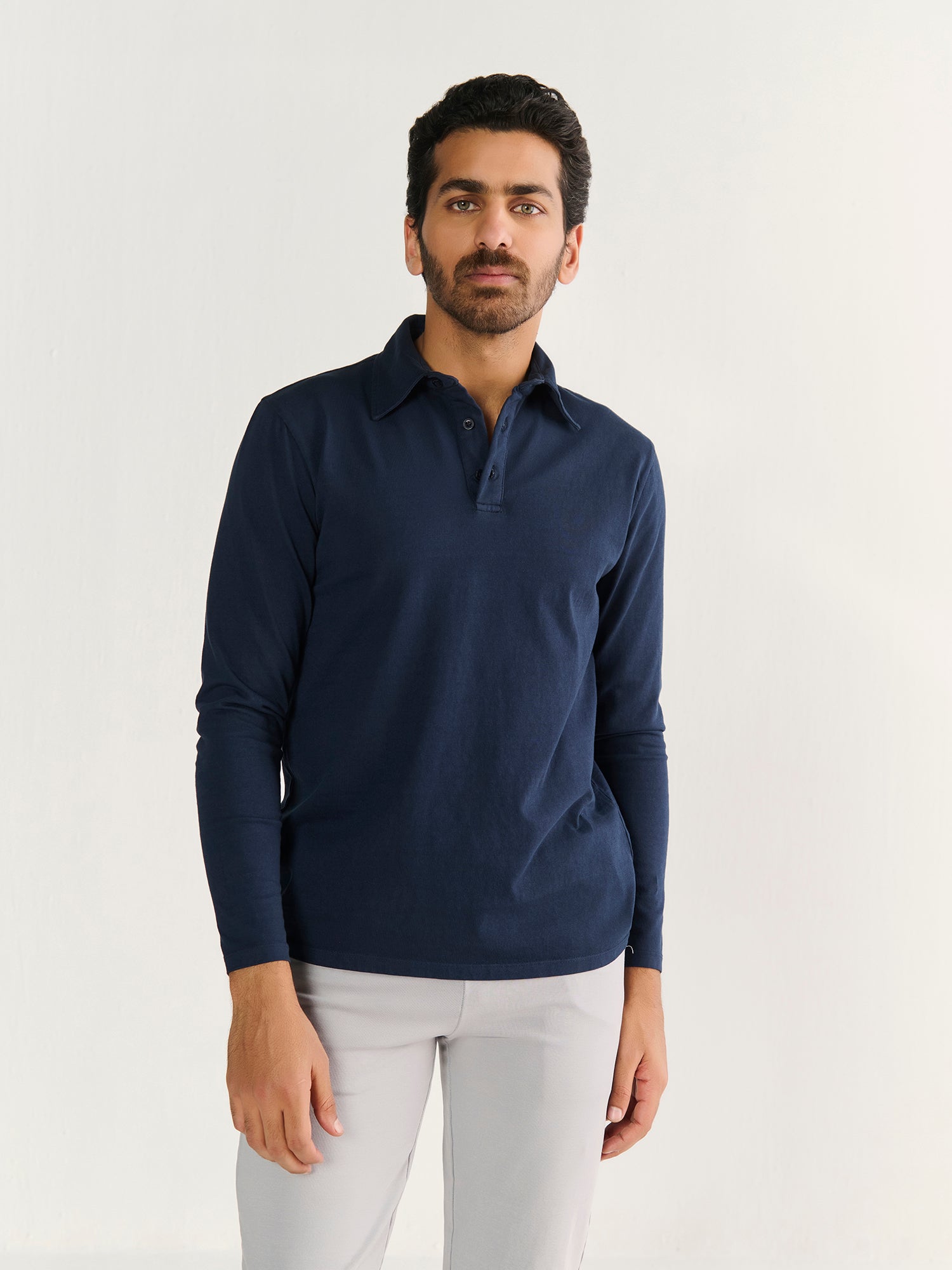 Heavy Long Sleeve Polo