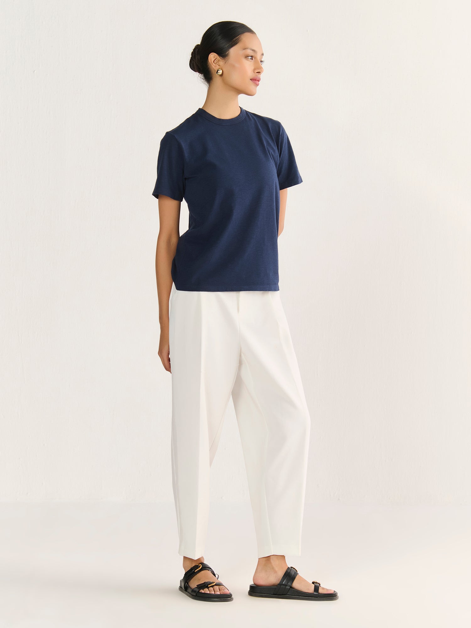 Textured Slub Short Sleeve Tee