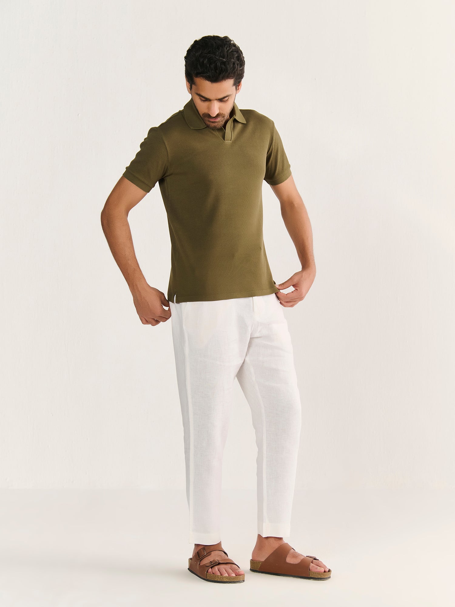 Rib Knit Polo