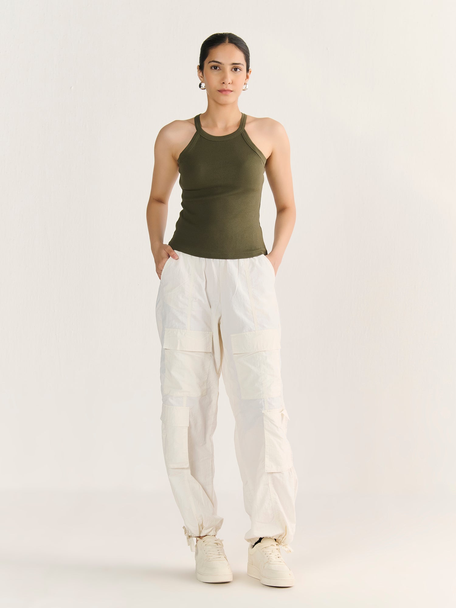 Rib Halter Neck Tank