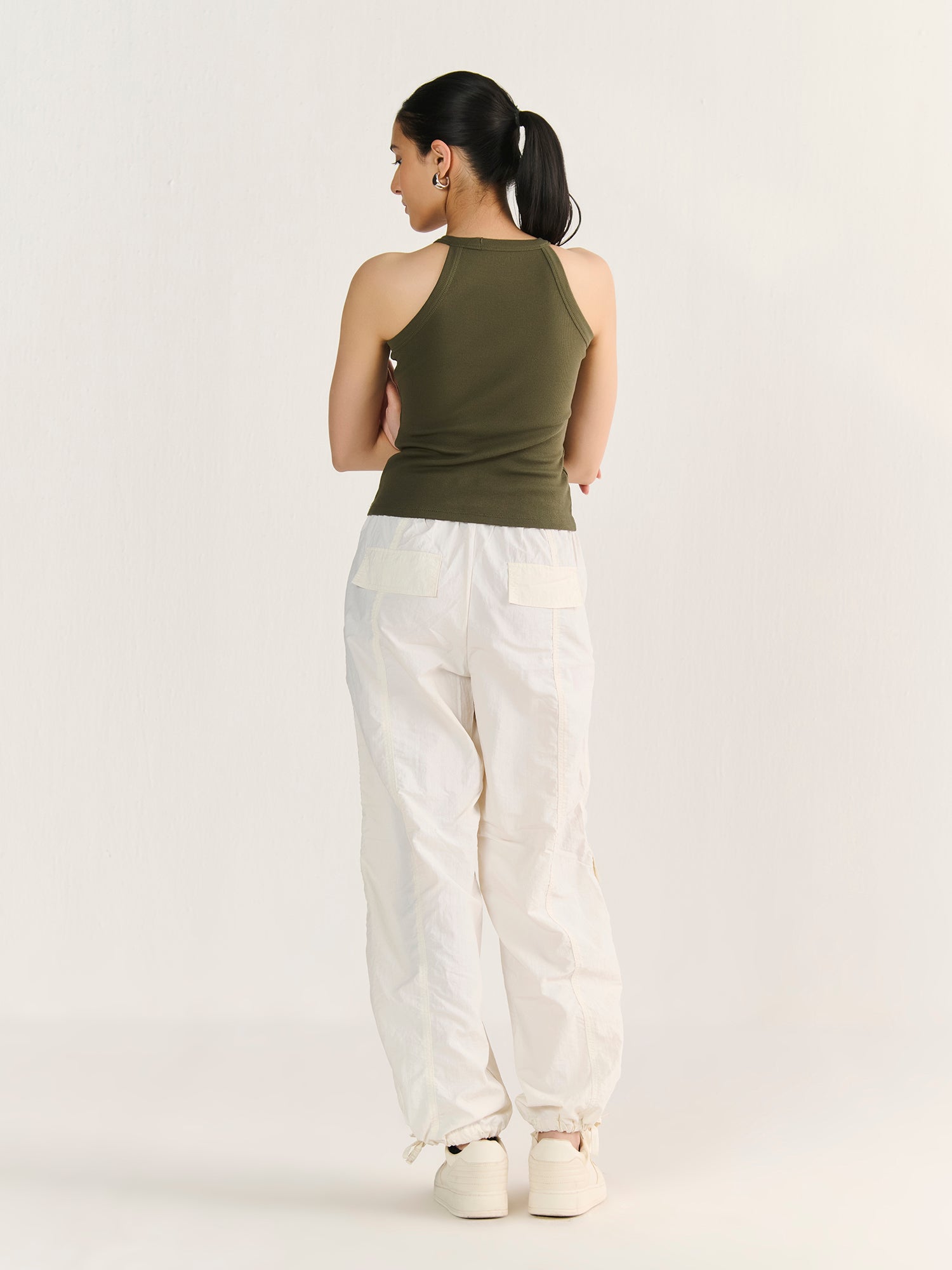 Rib Halter Neck Tank