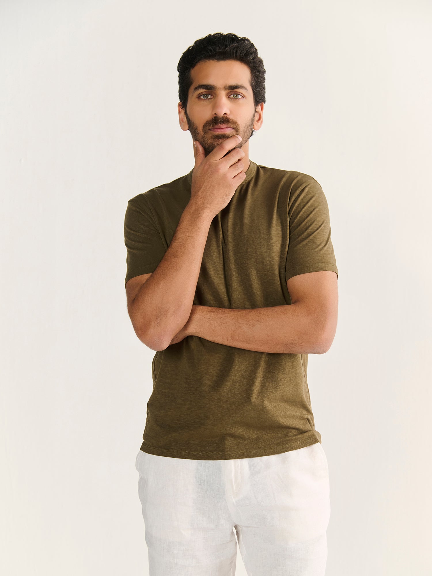 Textured Slub Short Sleeve Tee