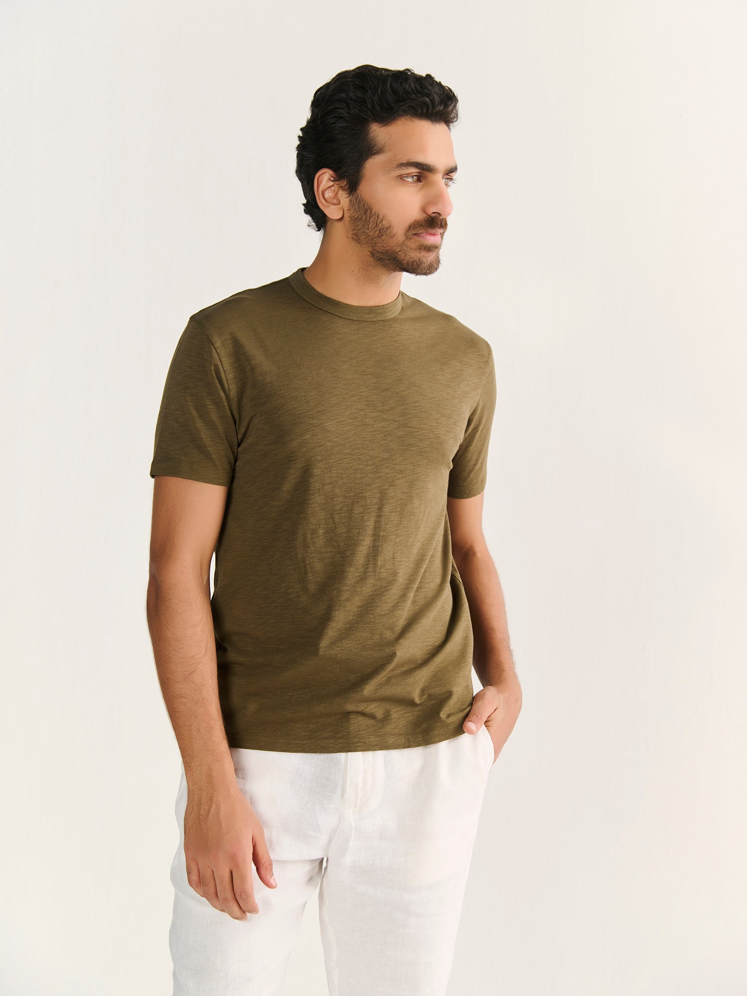 Textured Slub Short Sleeve Tee