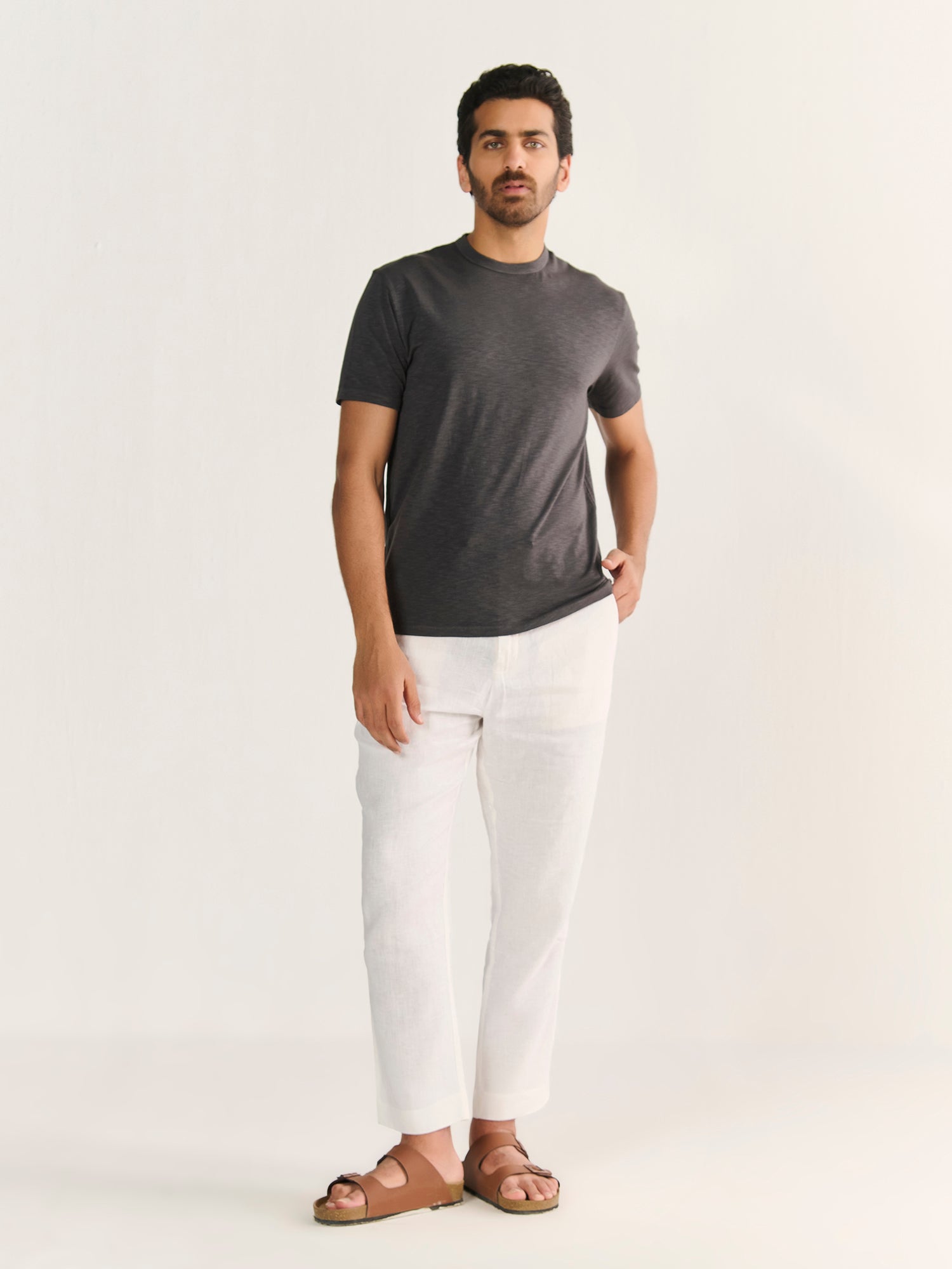 Textured Slub Short Sleeve Tee