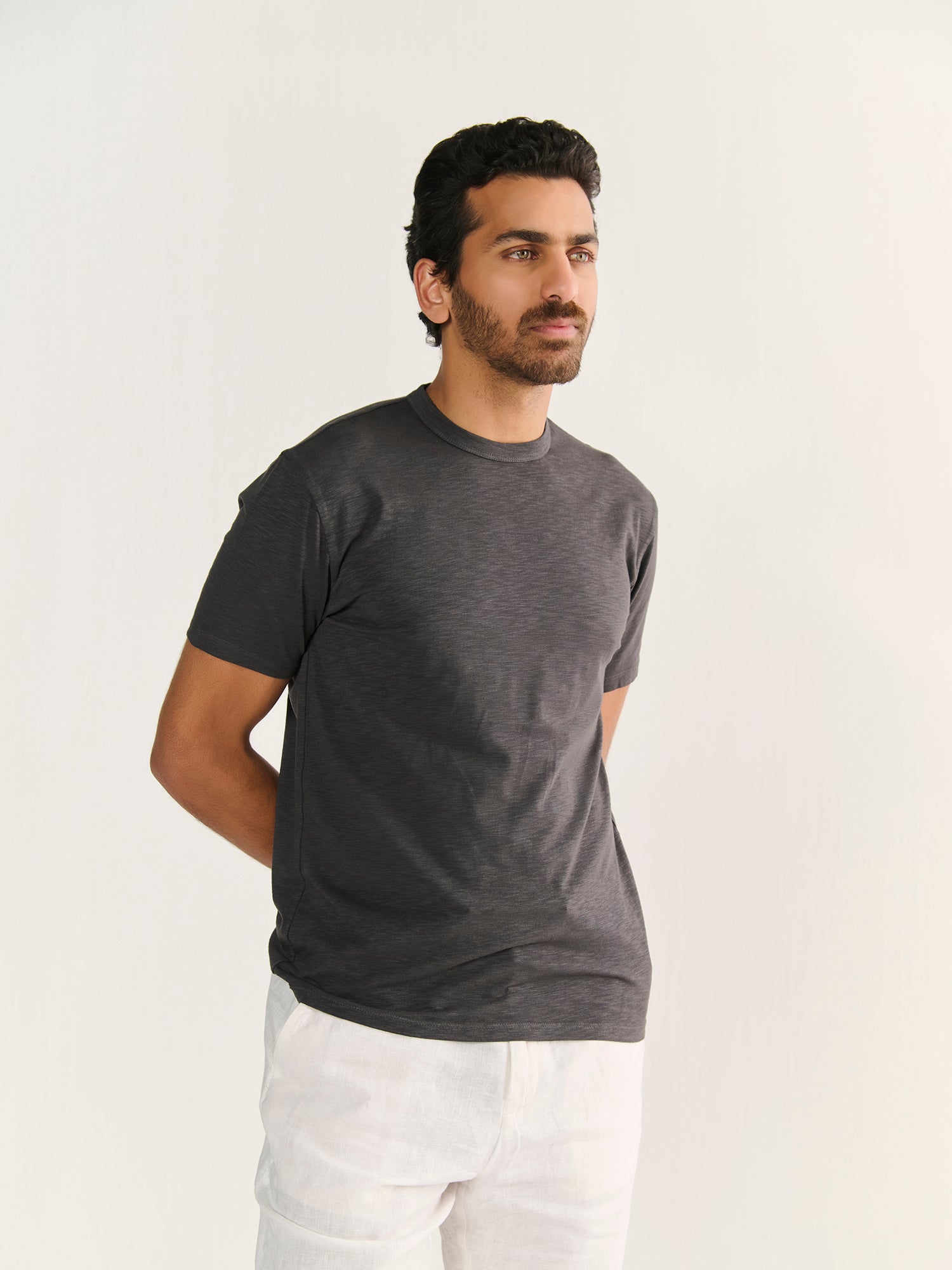 Textured Slub Short Sleeve Tee