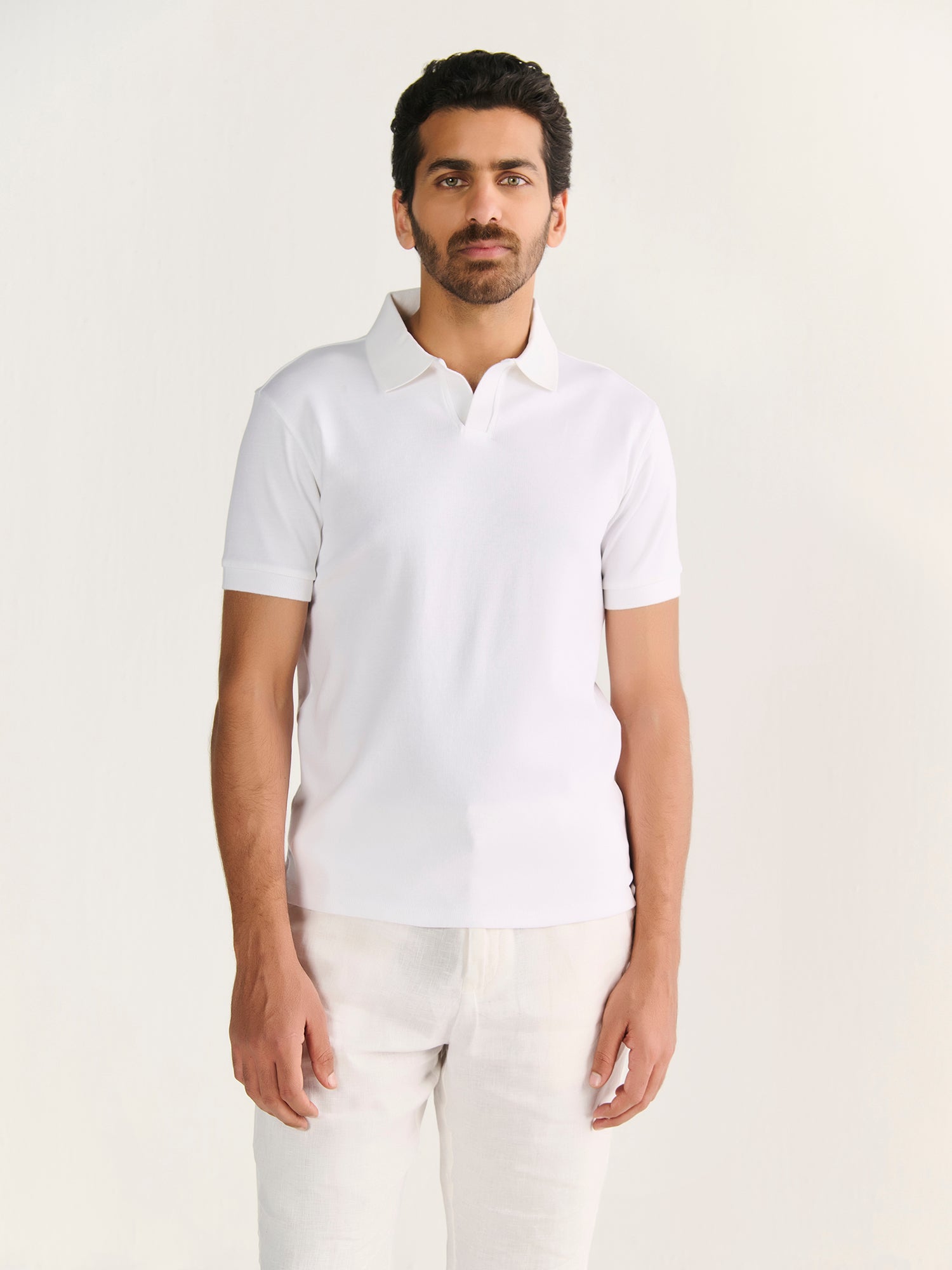 Rib Knit Polo