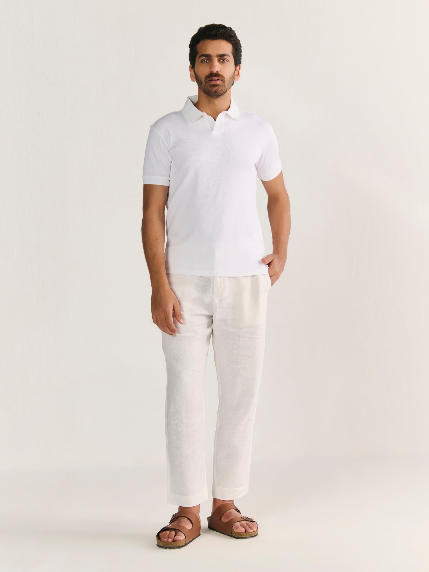 Rib Knit Polo