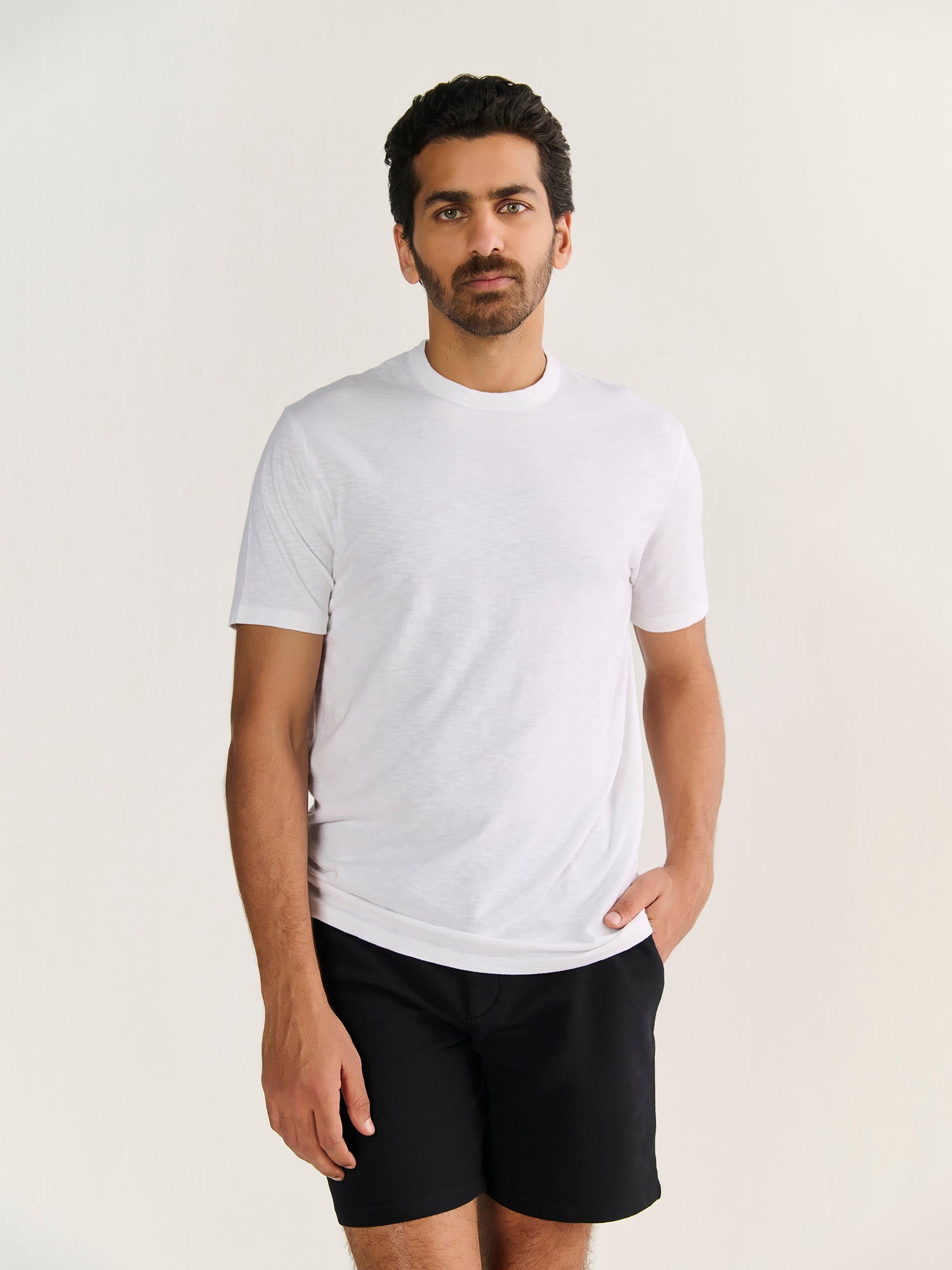 Textured Slub Short Sleeve Tee