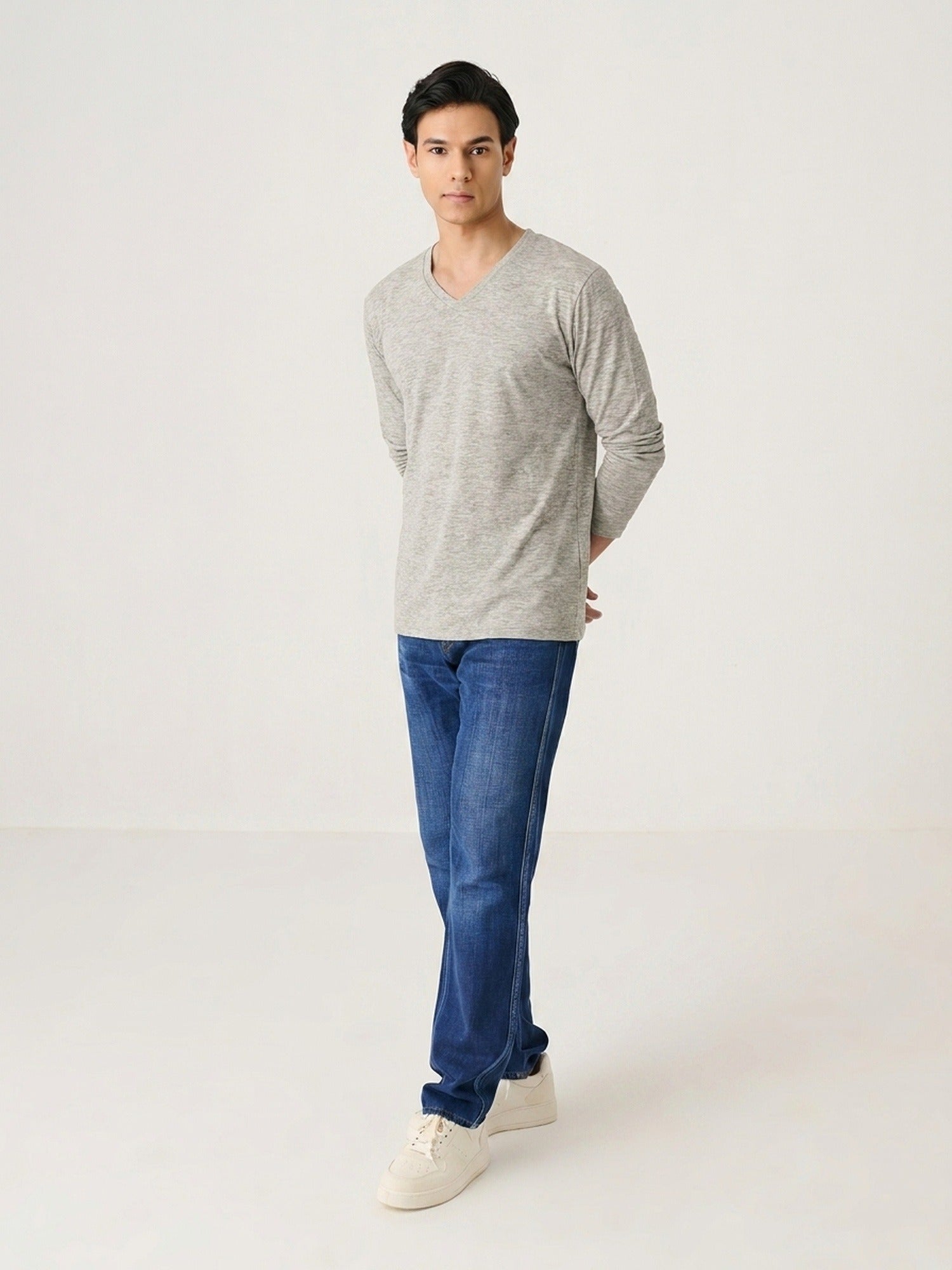 V Neck Long Sleeve