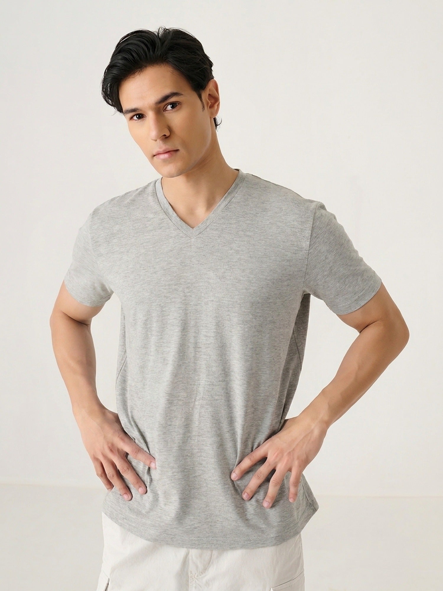 V Neck Short Sleeve