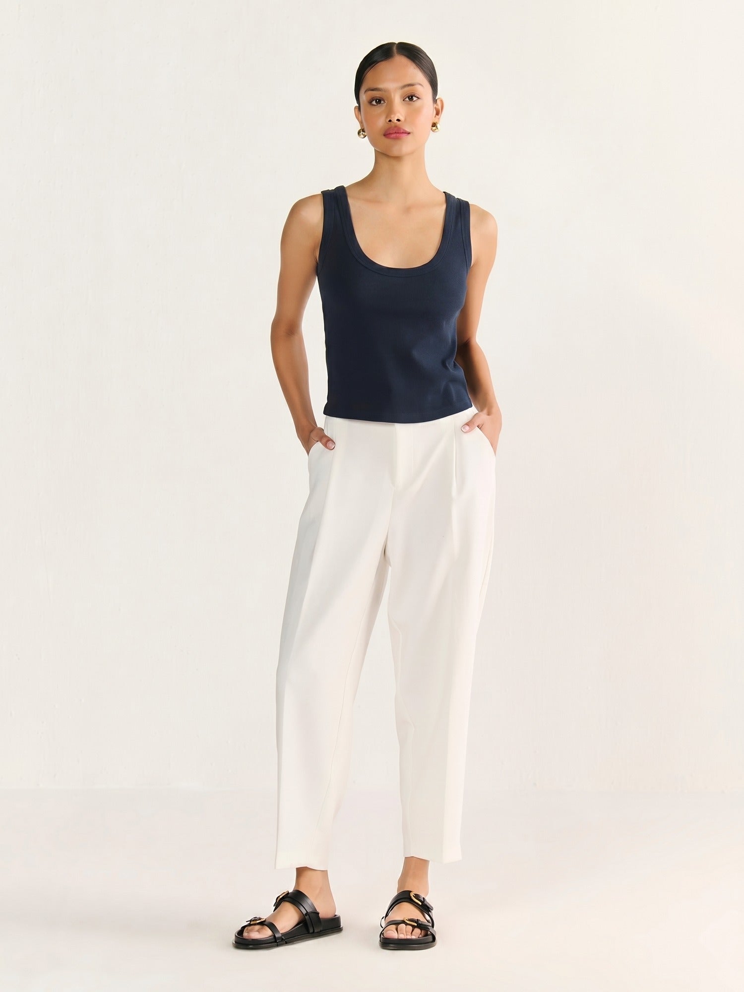 Rib Scoop Neck Tank