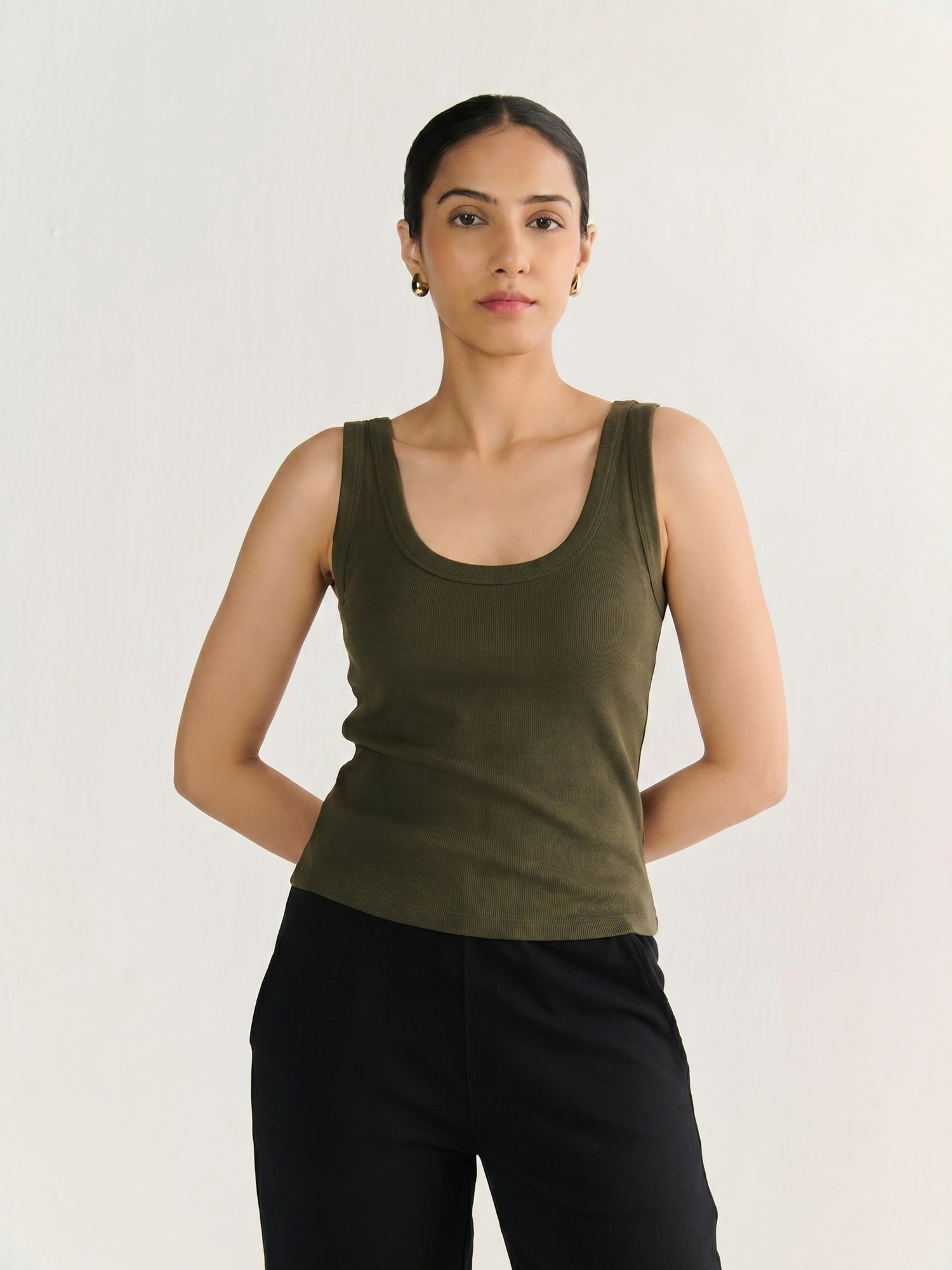 Rib Scoop Neck Tank
